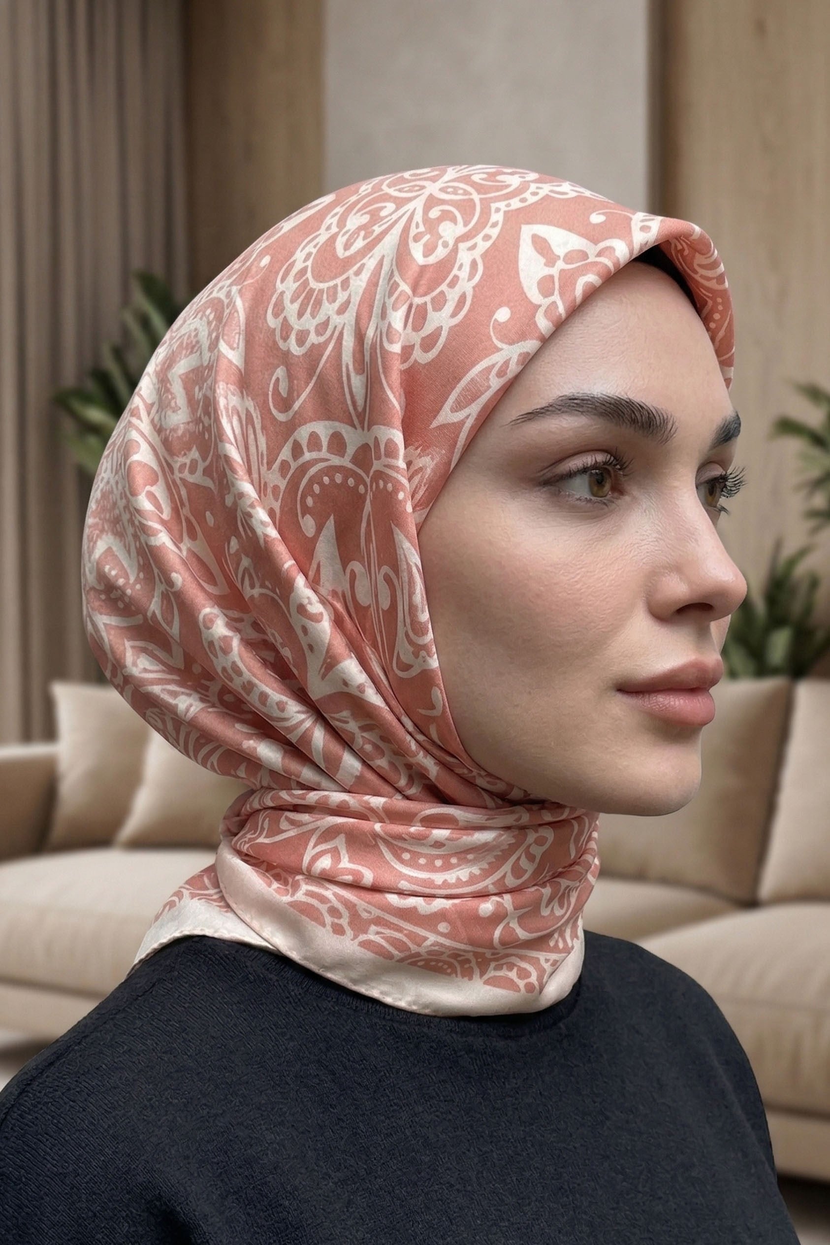 Desenli Soft Eşarp - 075