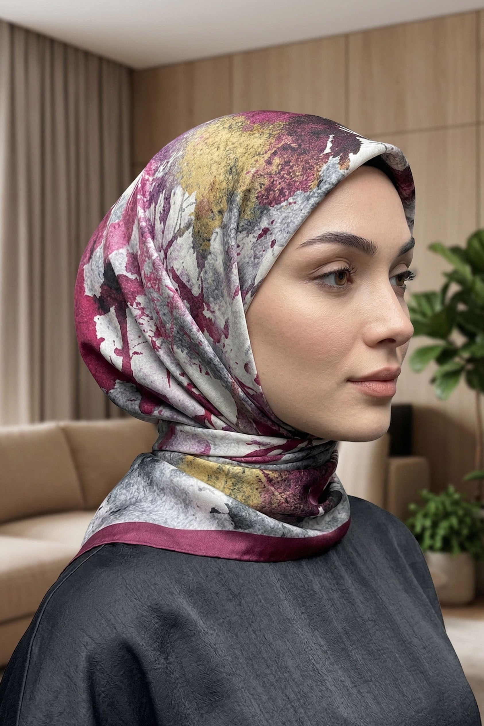 Desenli Soft Eşarp - 076