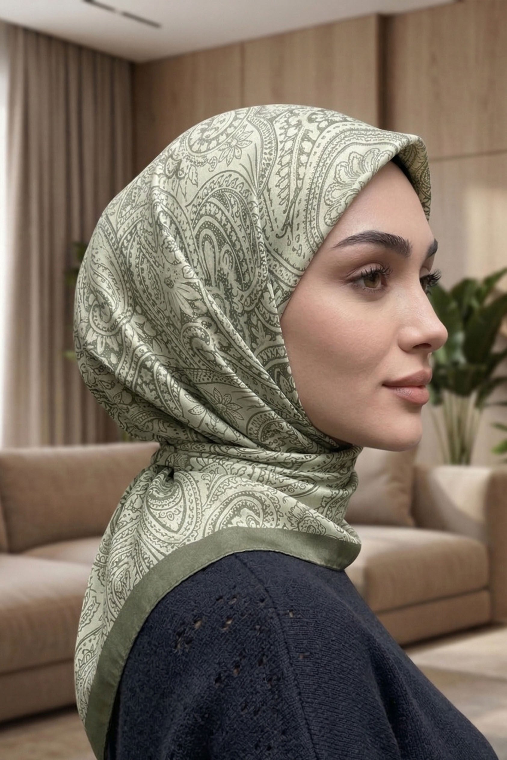 Desenli Soft Eşarp - 077