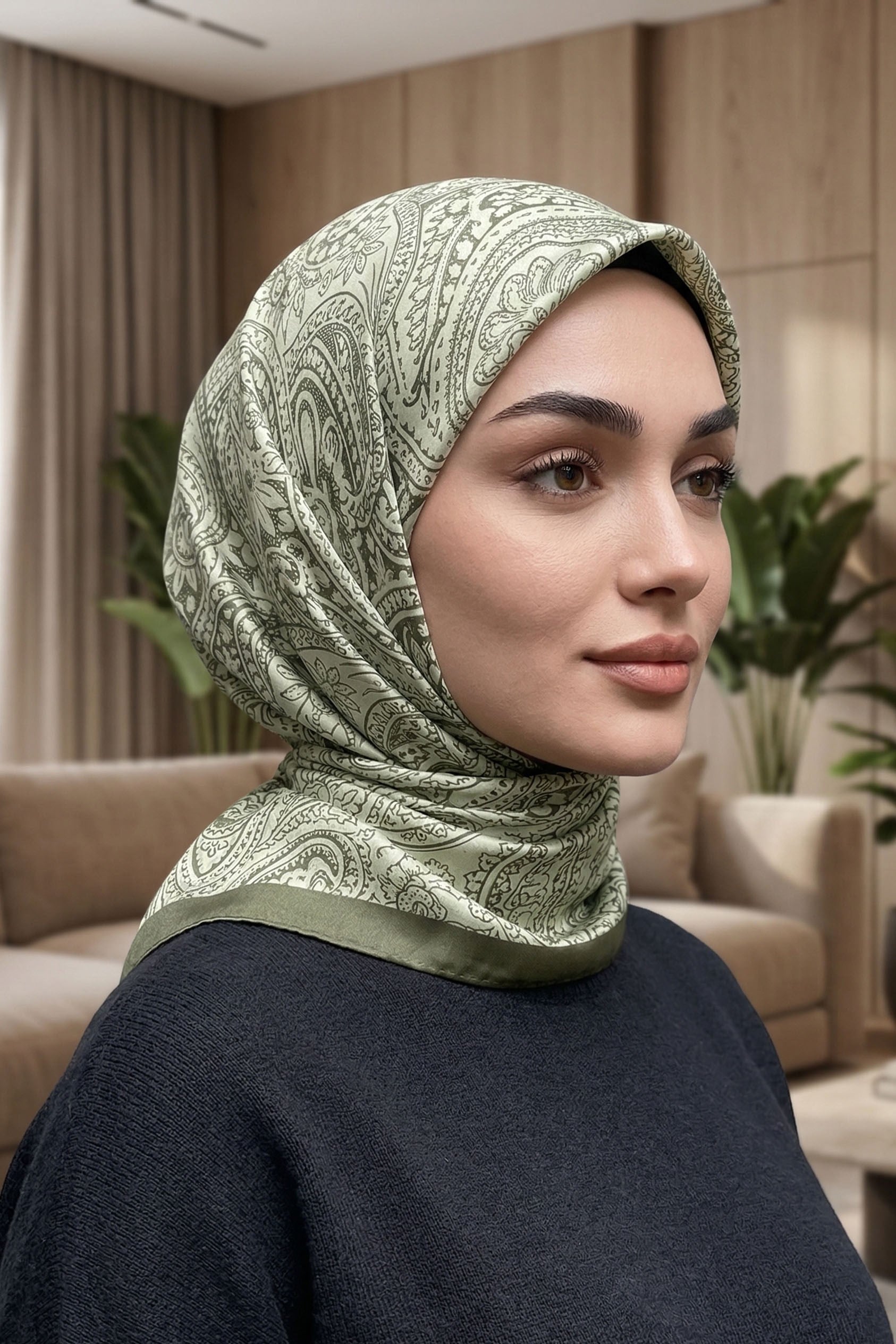 Desenli Soft Eşarp - 077