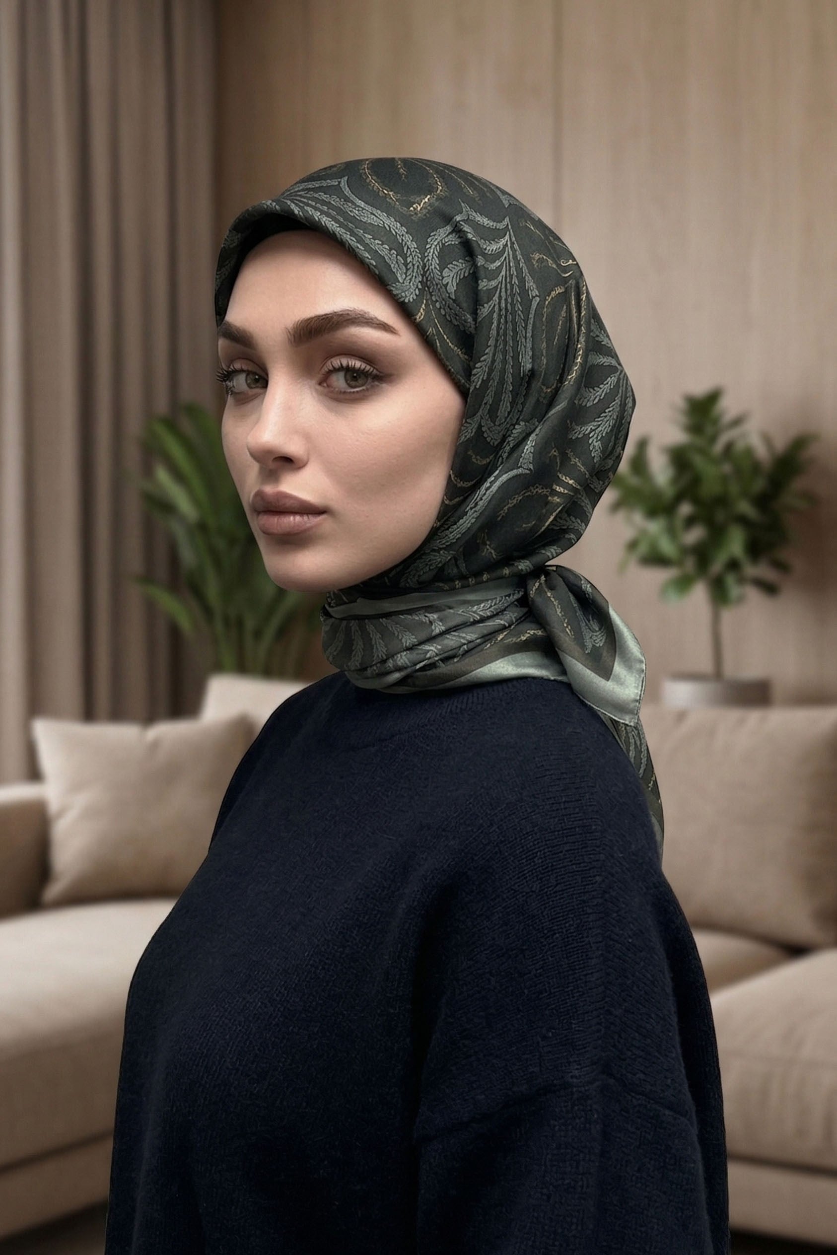 Desenli Soft Eşarp - 079