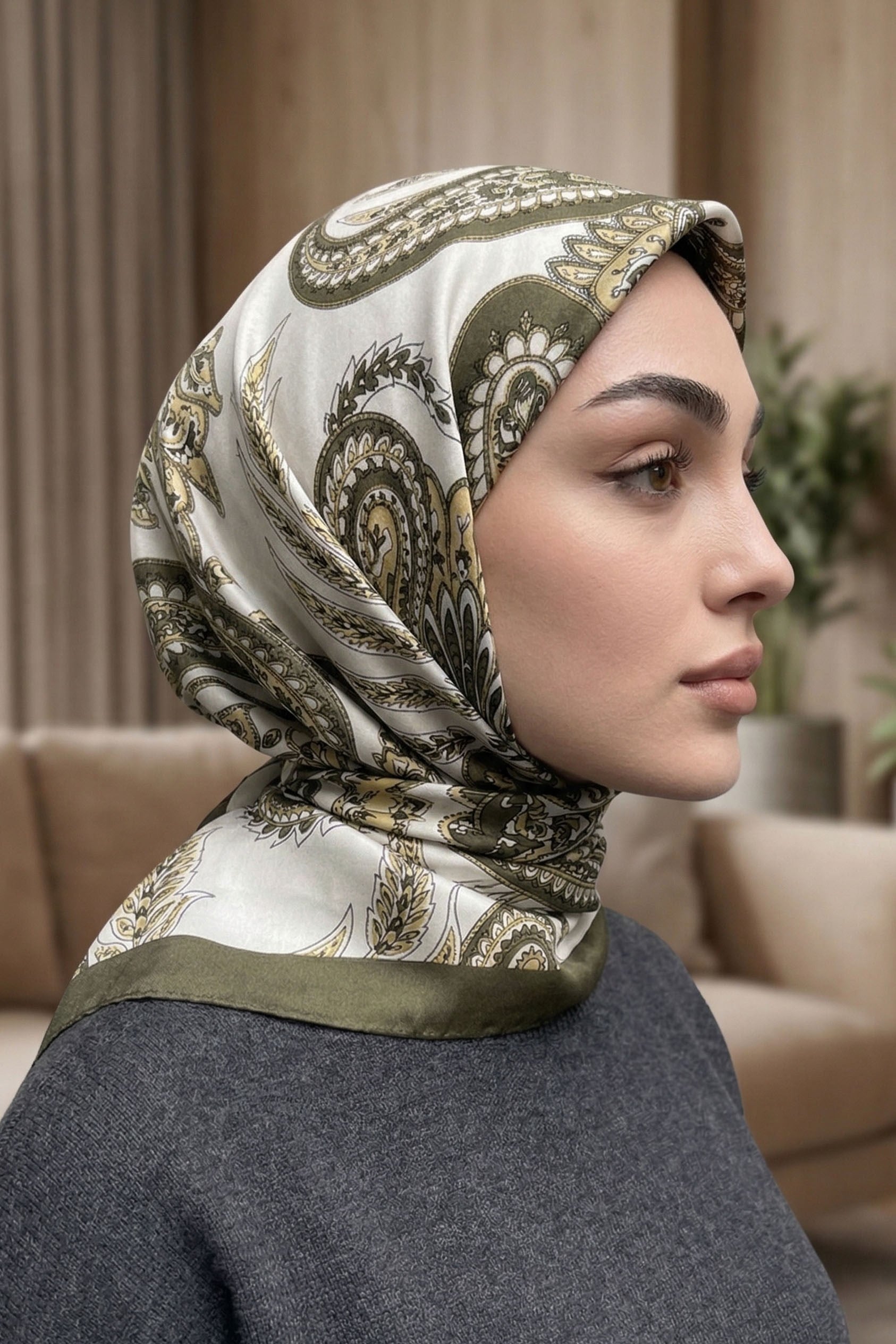 Desenli Soft Eşarp - 082