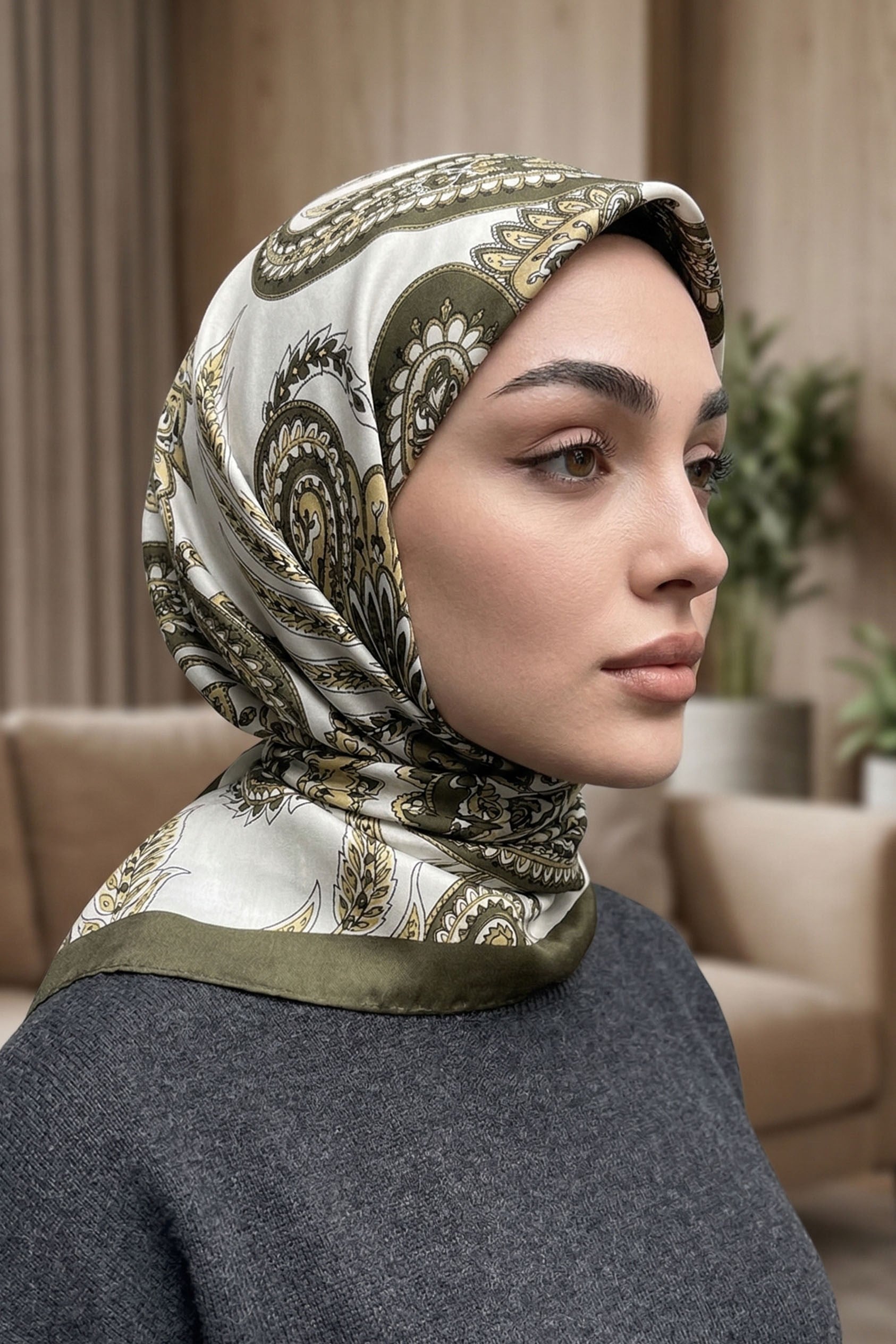 Desenli Soft Eşarp - 082