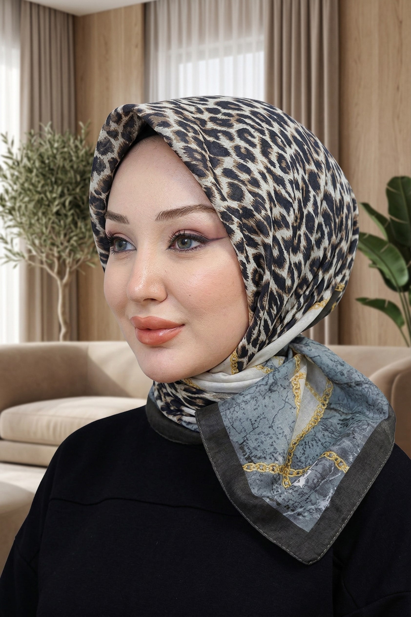 Desenli Soft Eşarp - 139