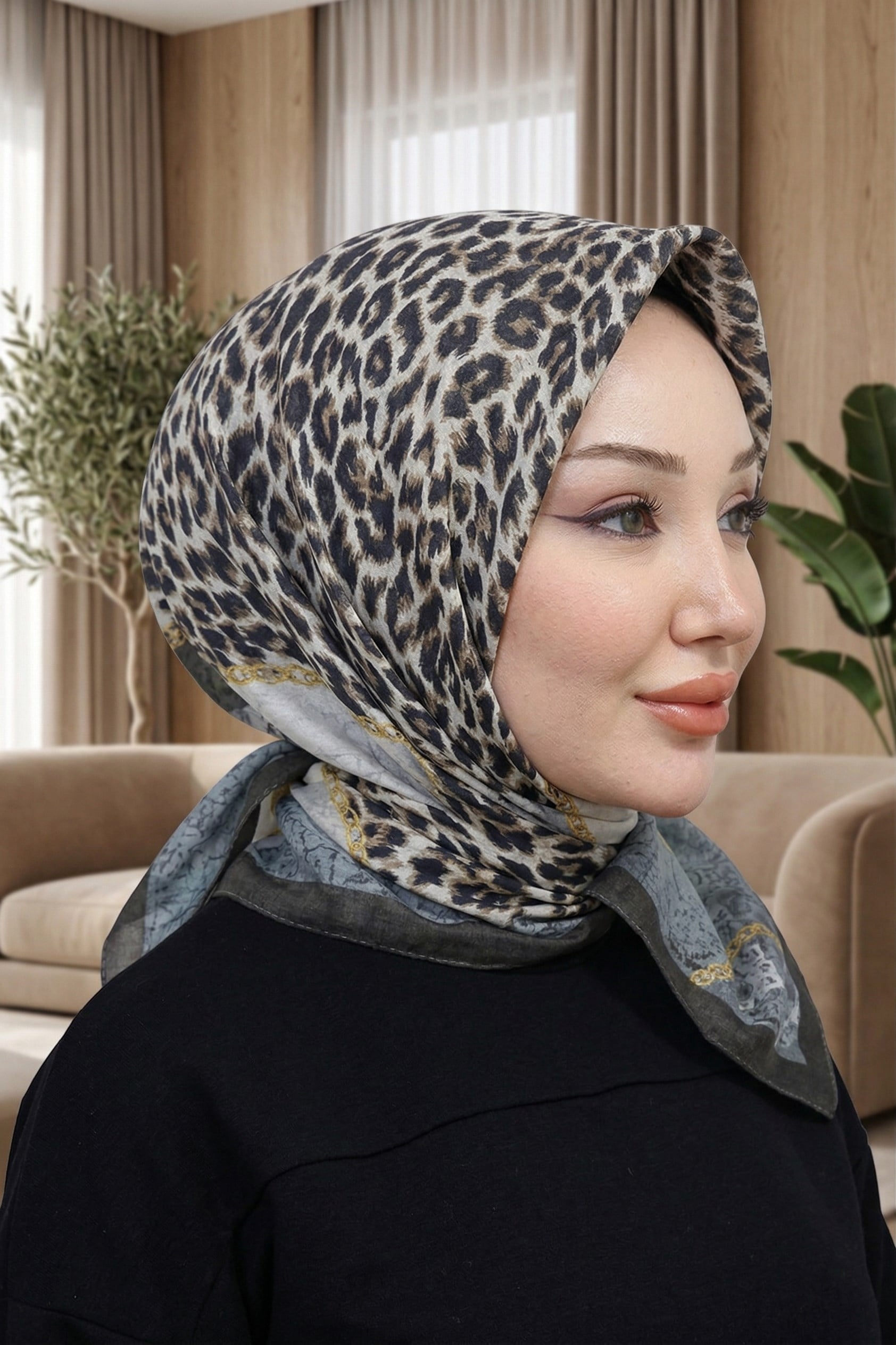 Desenli Soft Eşarp - 139