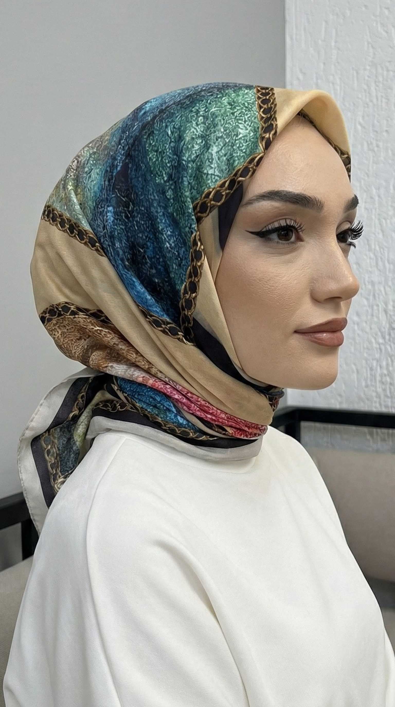 Desenli Soft Eşarp - 140