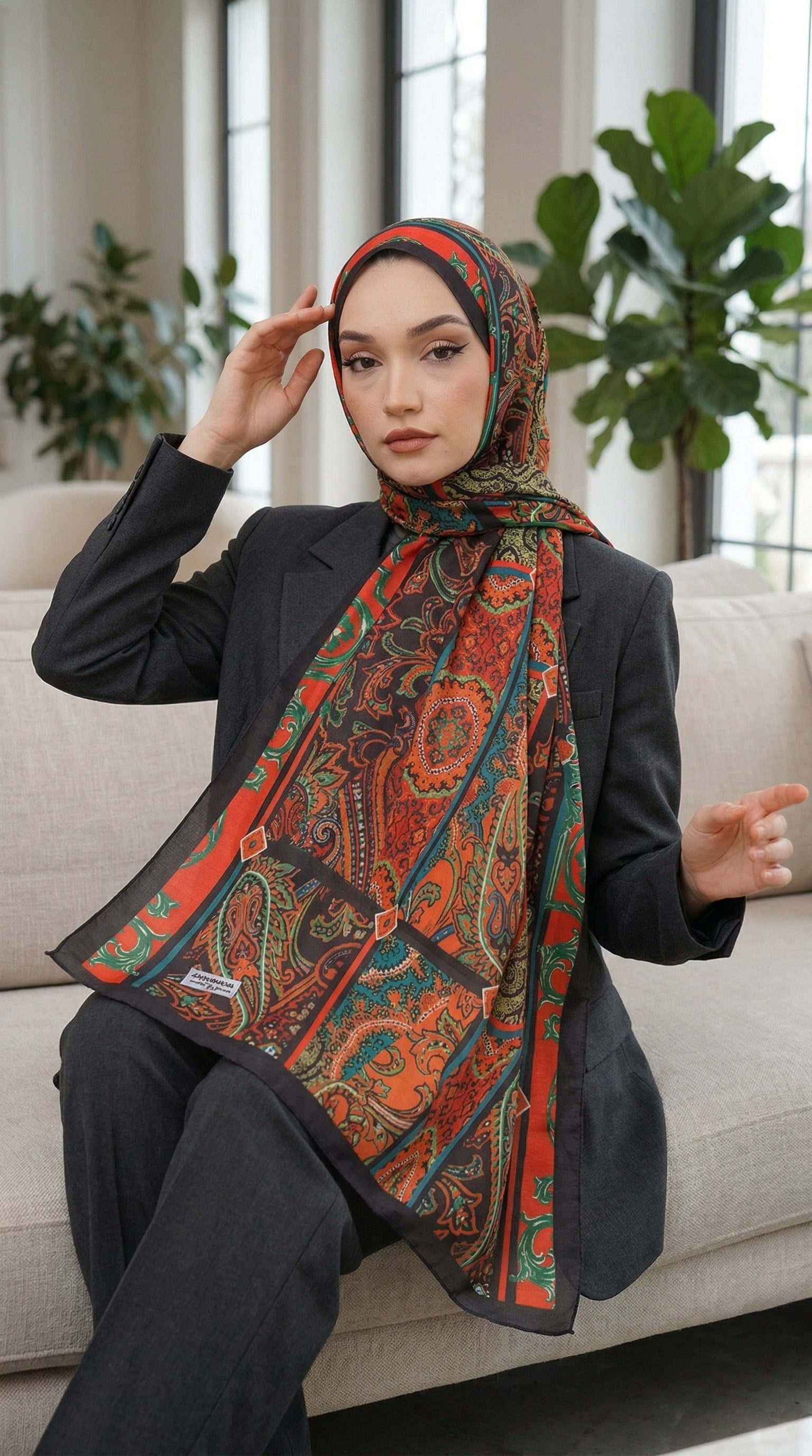 Desenli Soft Şal - 001