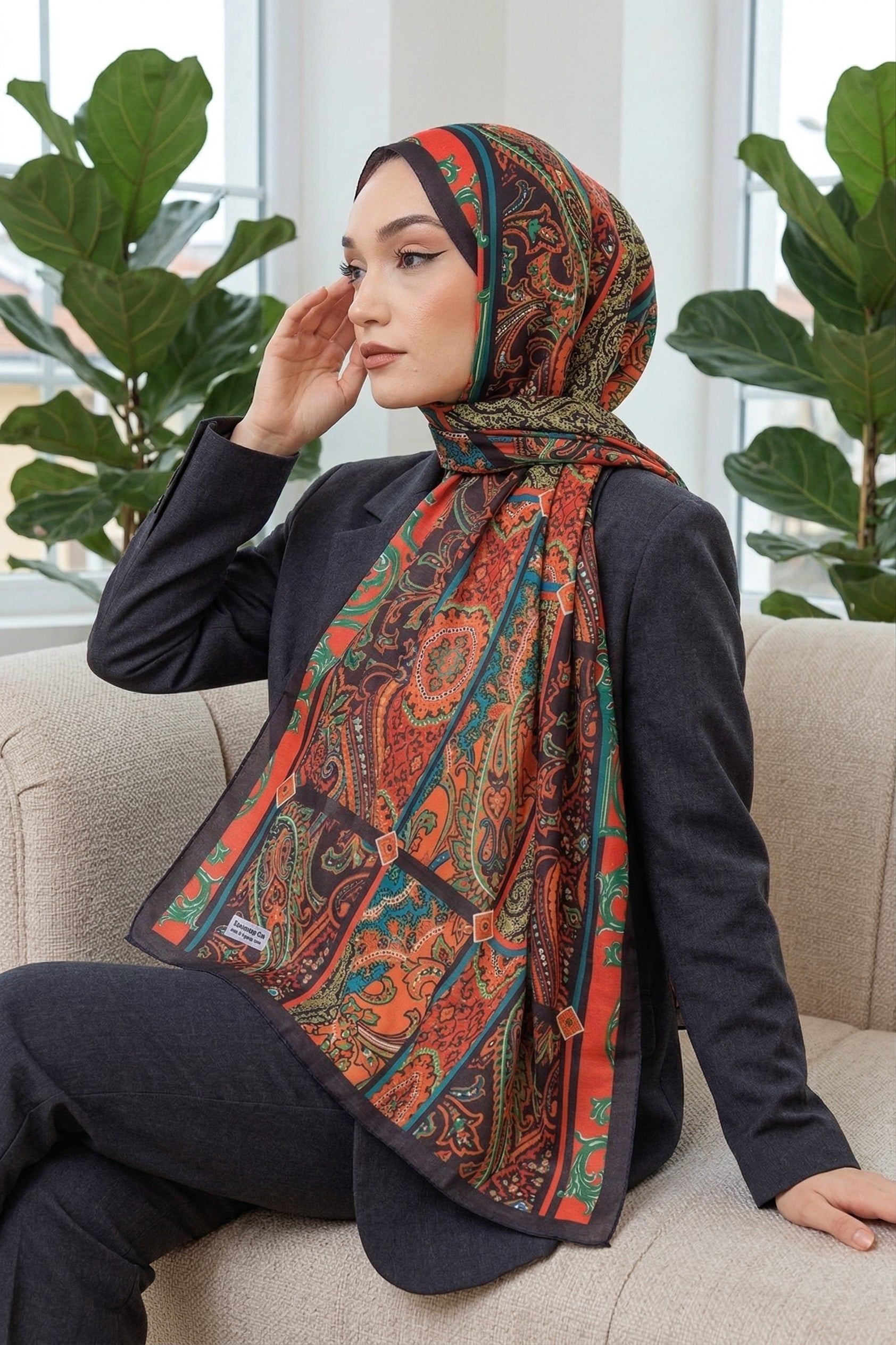 Desenli Soft Şal - 001