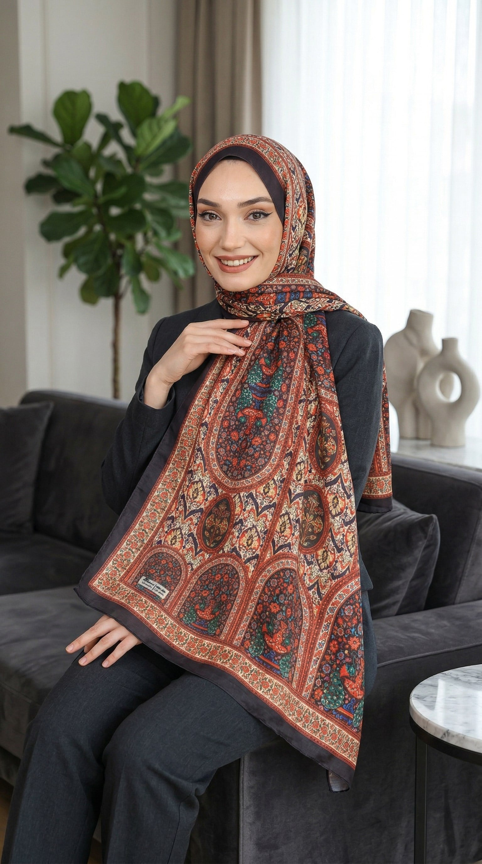 Desenli Soft Şal - 003