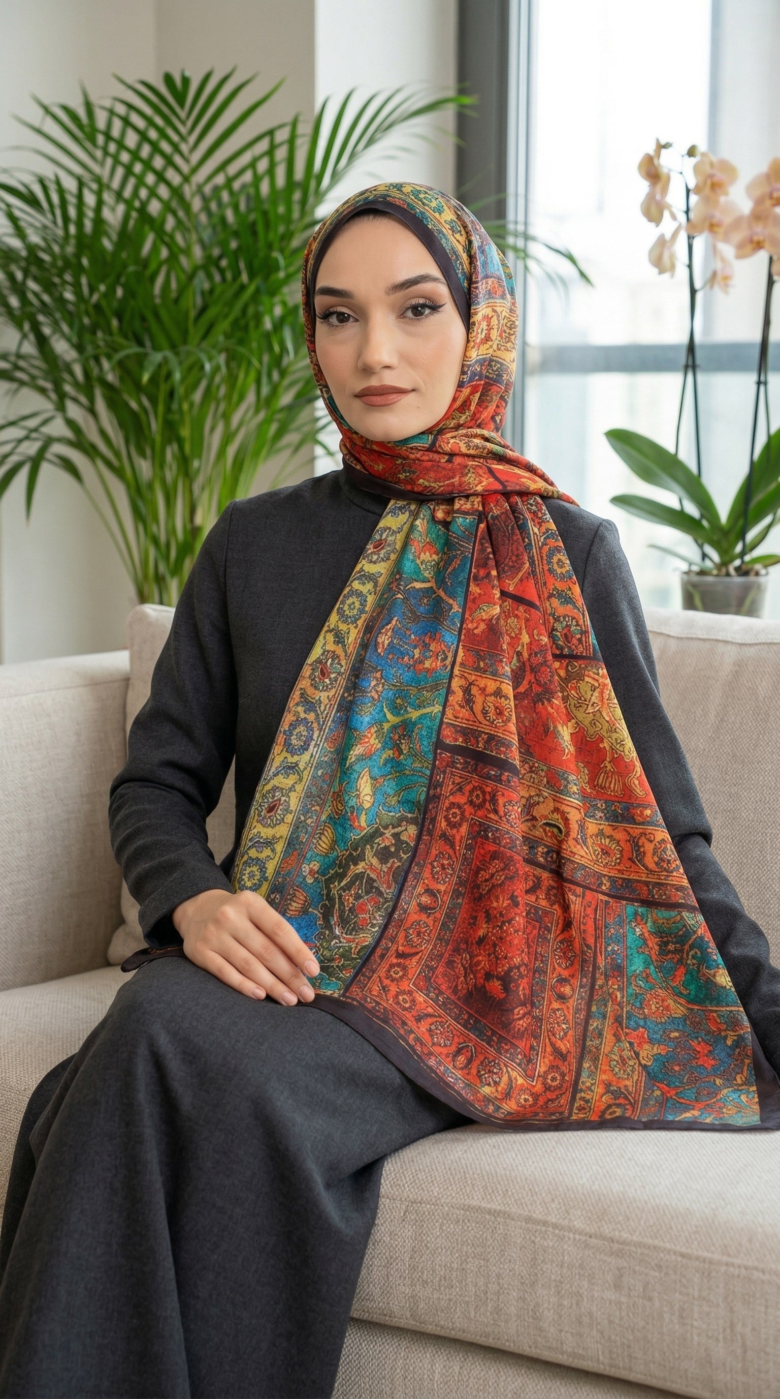 Desenli Soft Şal - 006