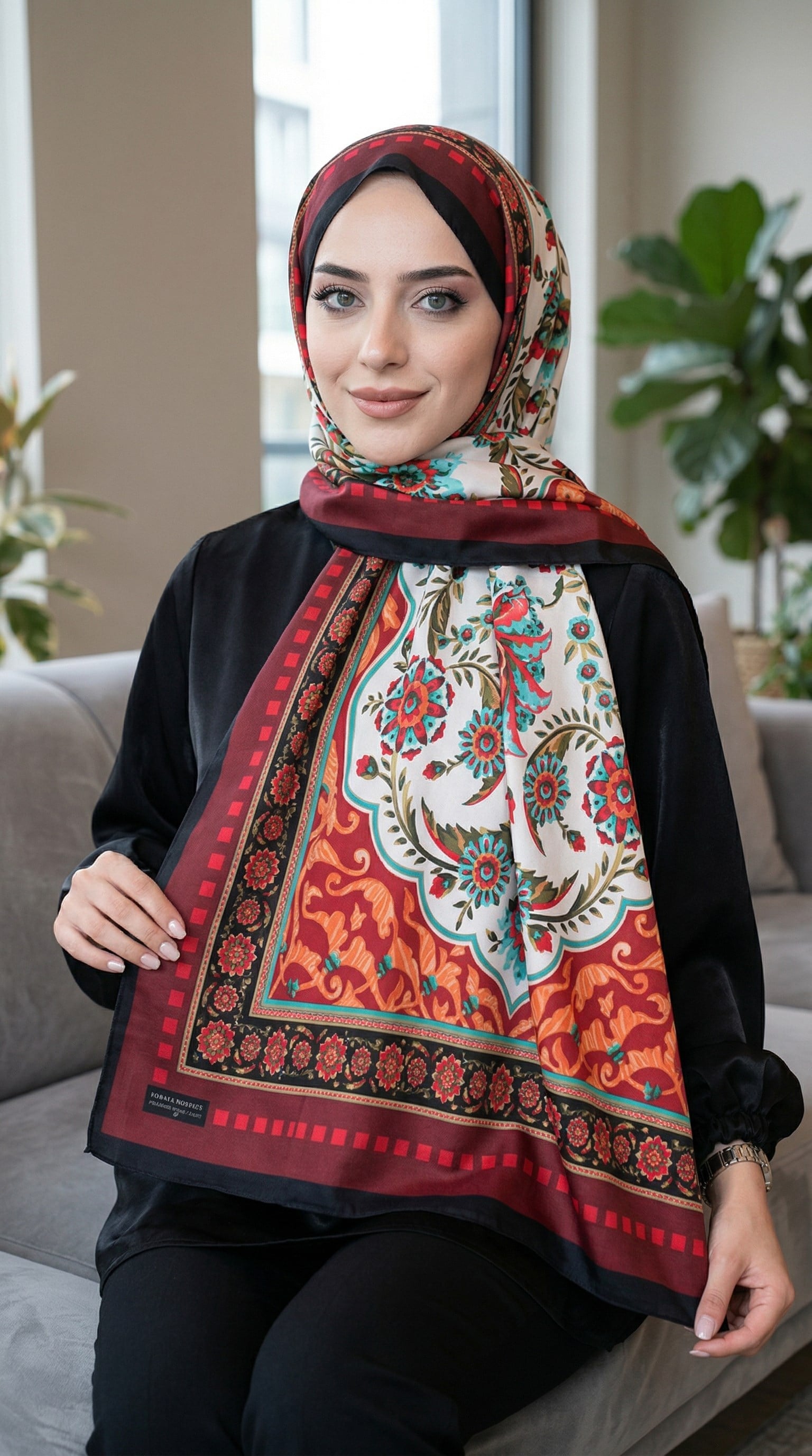 Desenli Soft Şal - 007