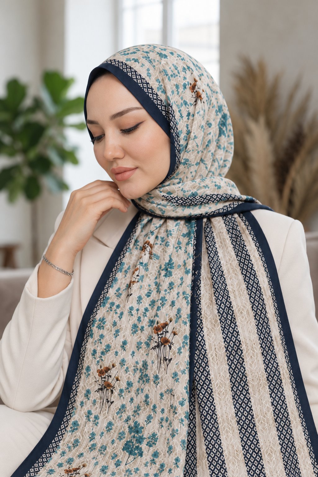 Desenli Soft Şal - 008