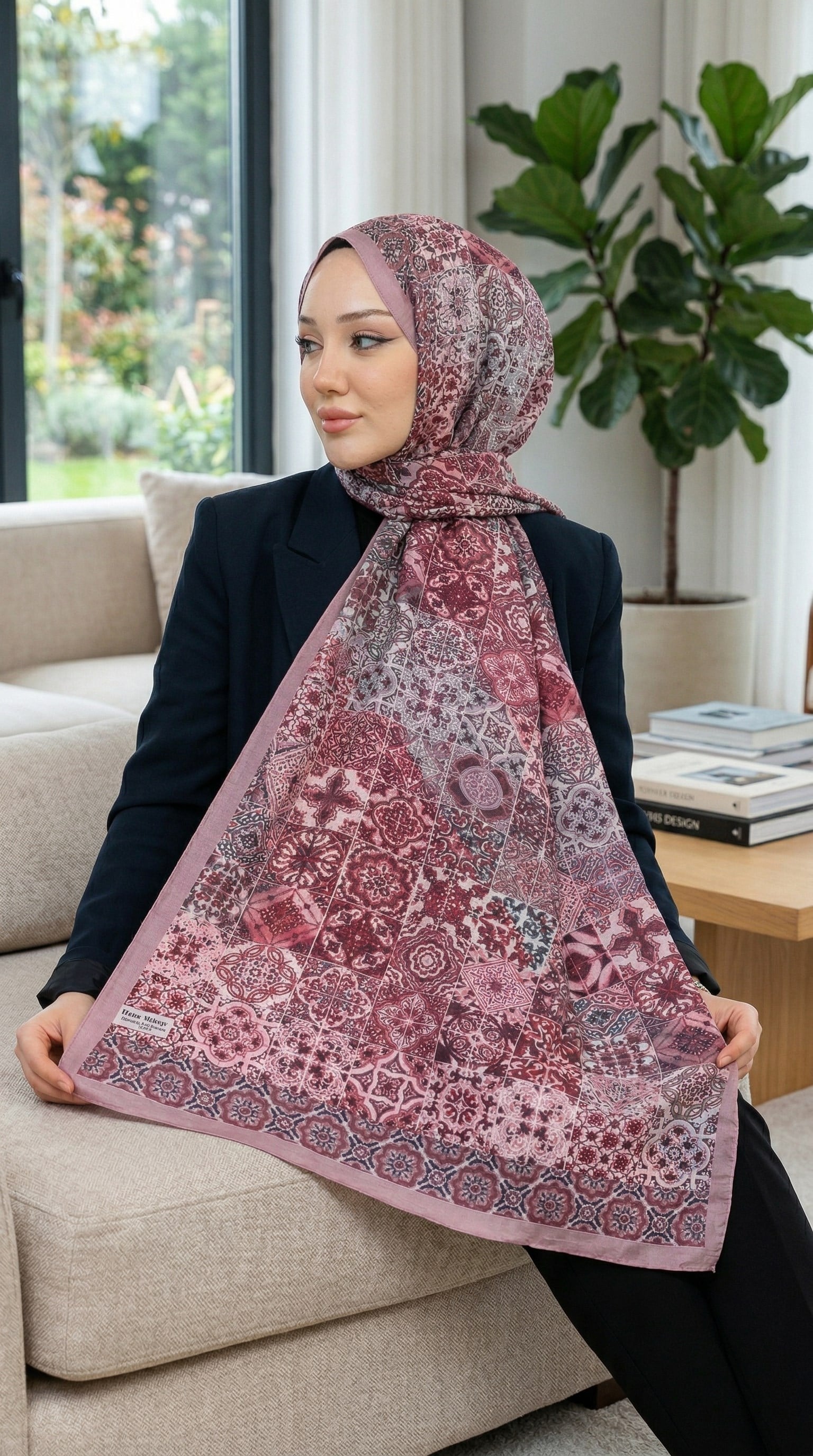 Desenli Soft Şal - 009