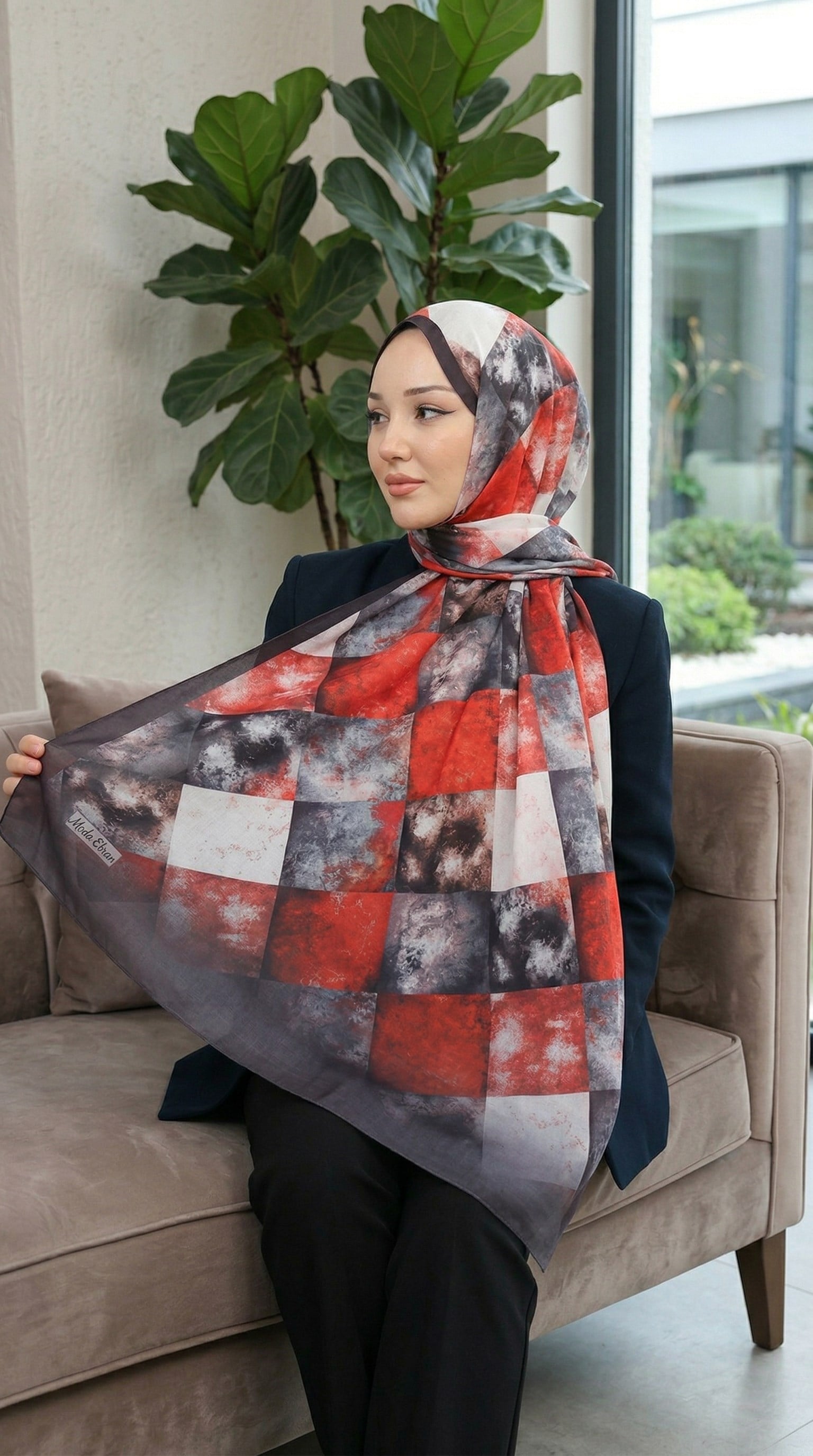 Desenli Soft Şal - 011