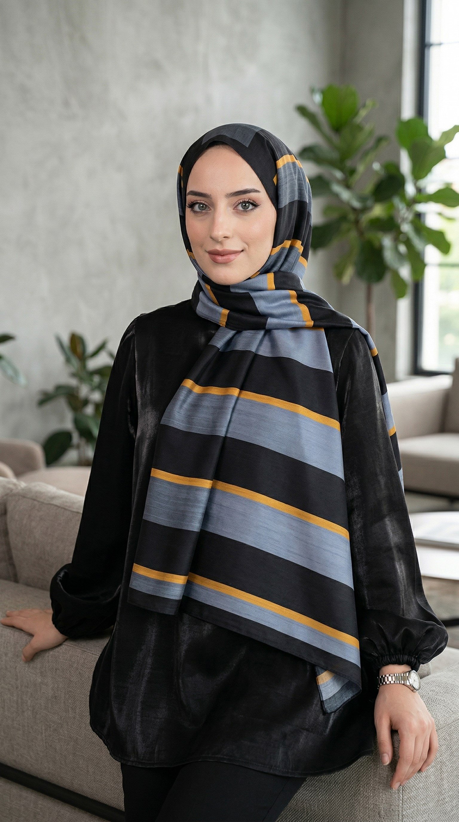 Desenli Soft Şal - 012