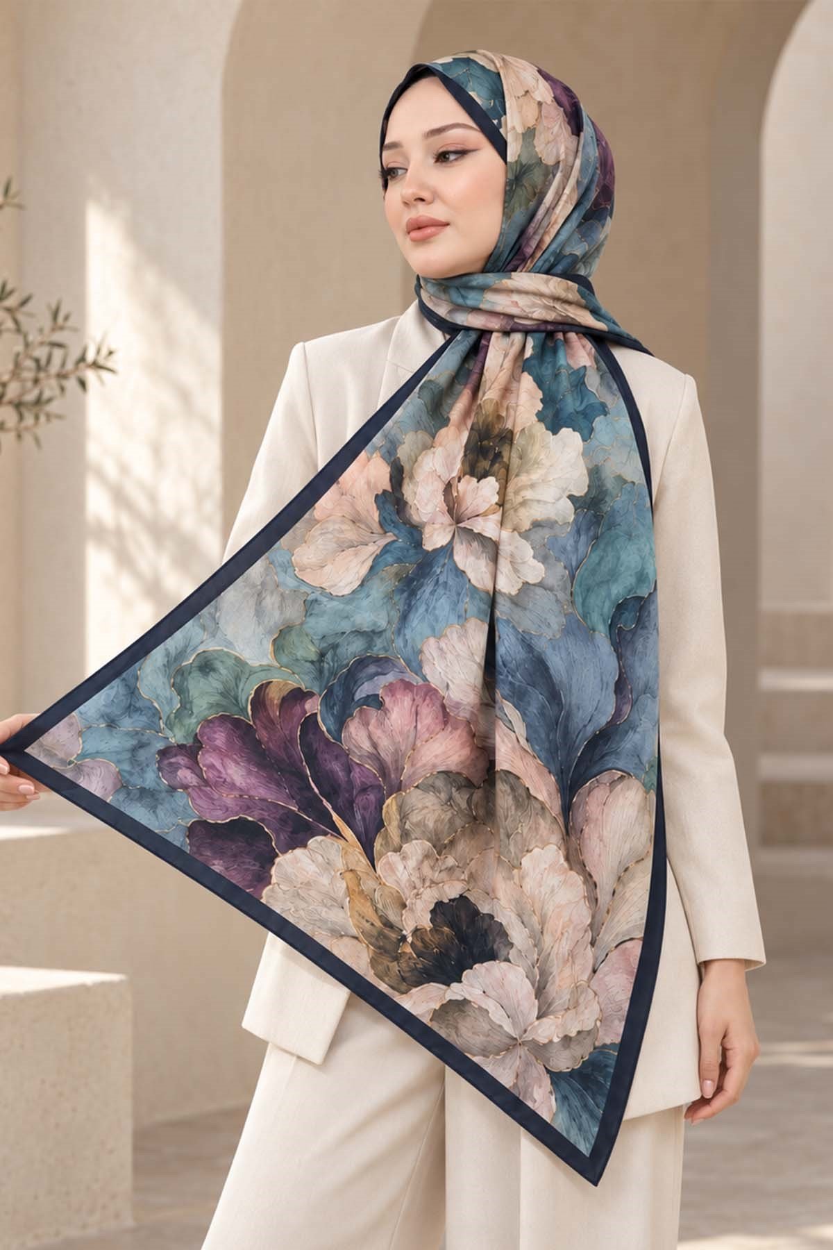 Desenli Soft Şal - 013
