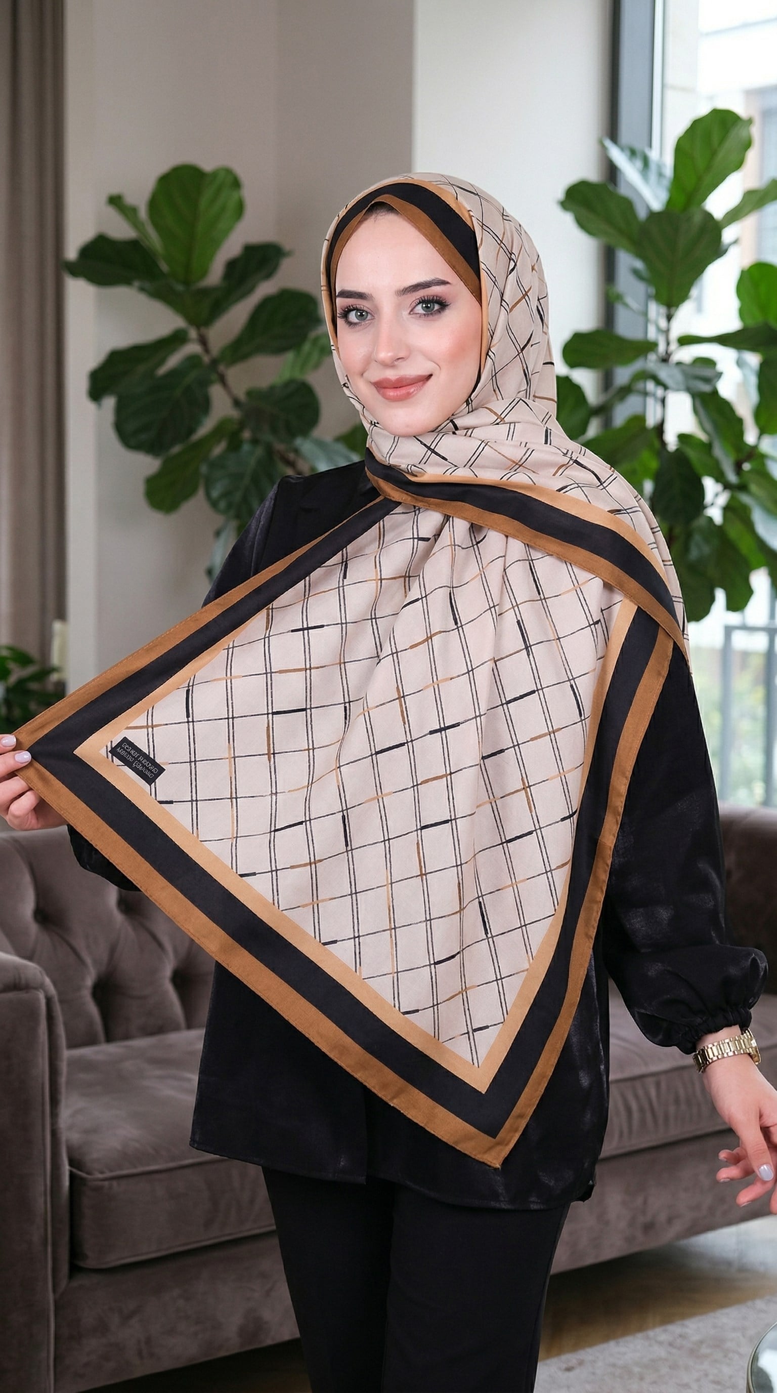 Desenli Soft Şal - 016