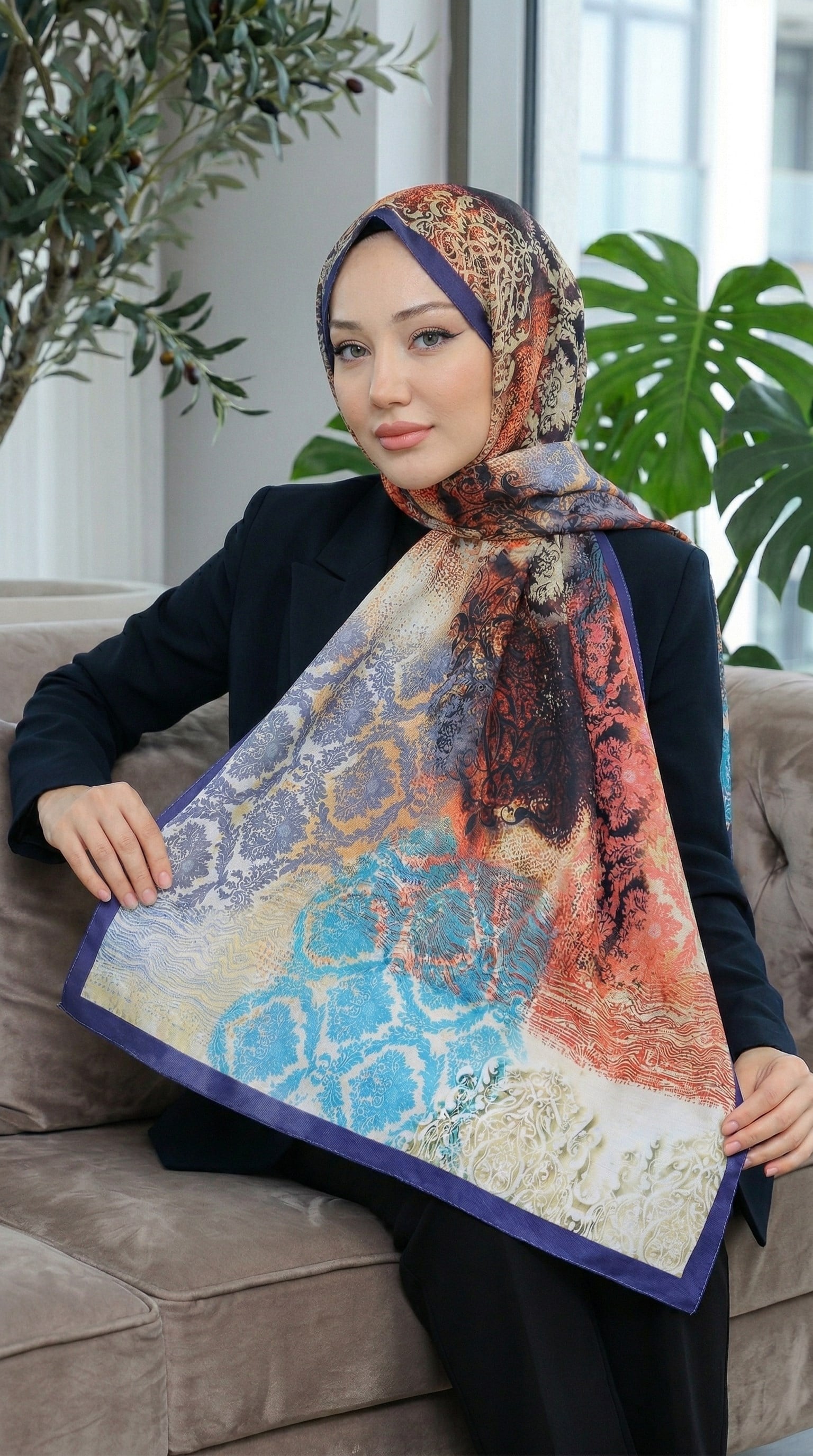 Desenli Soft Şal - 018