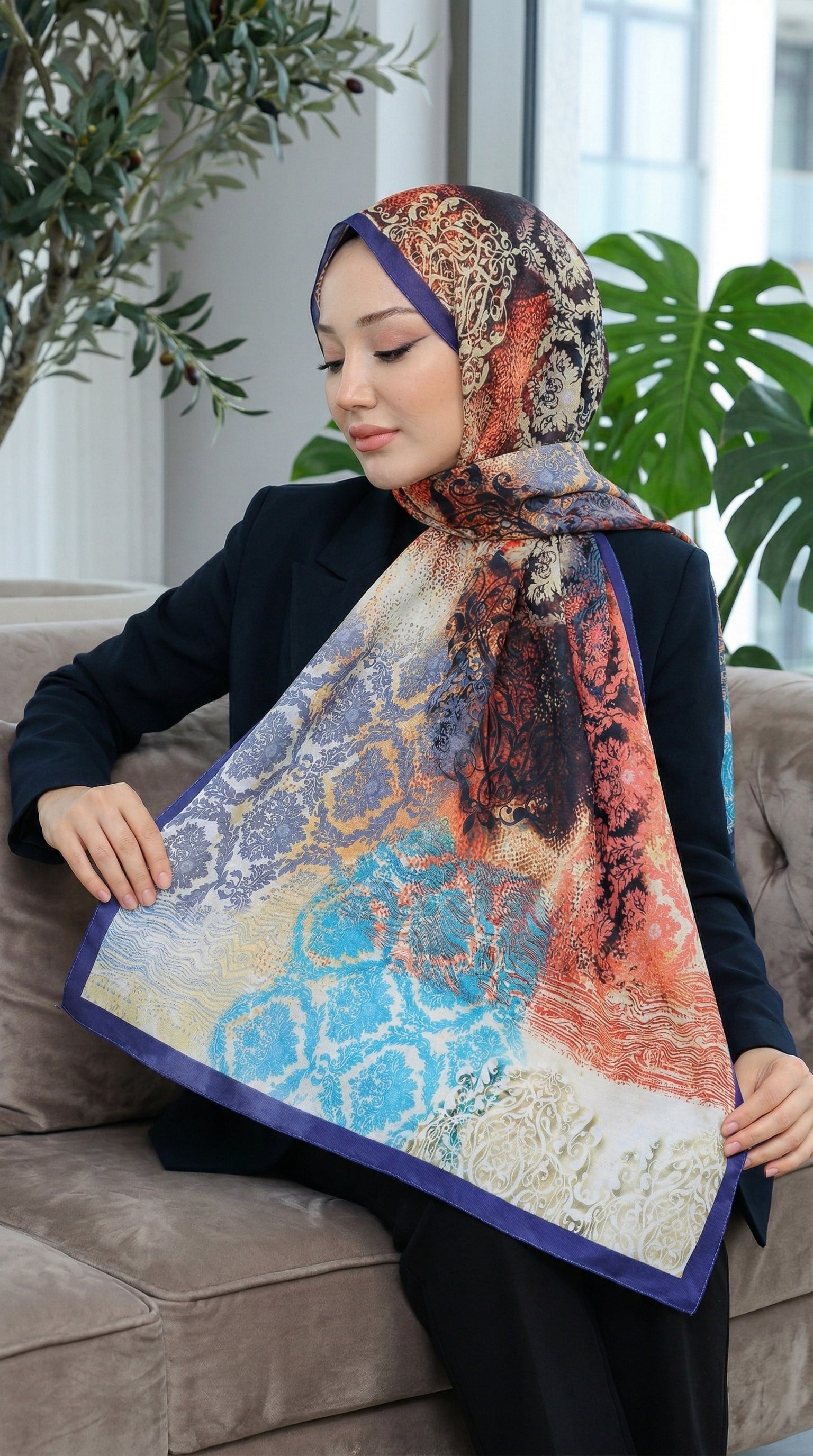 Desenli Soft Şal - 018