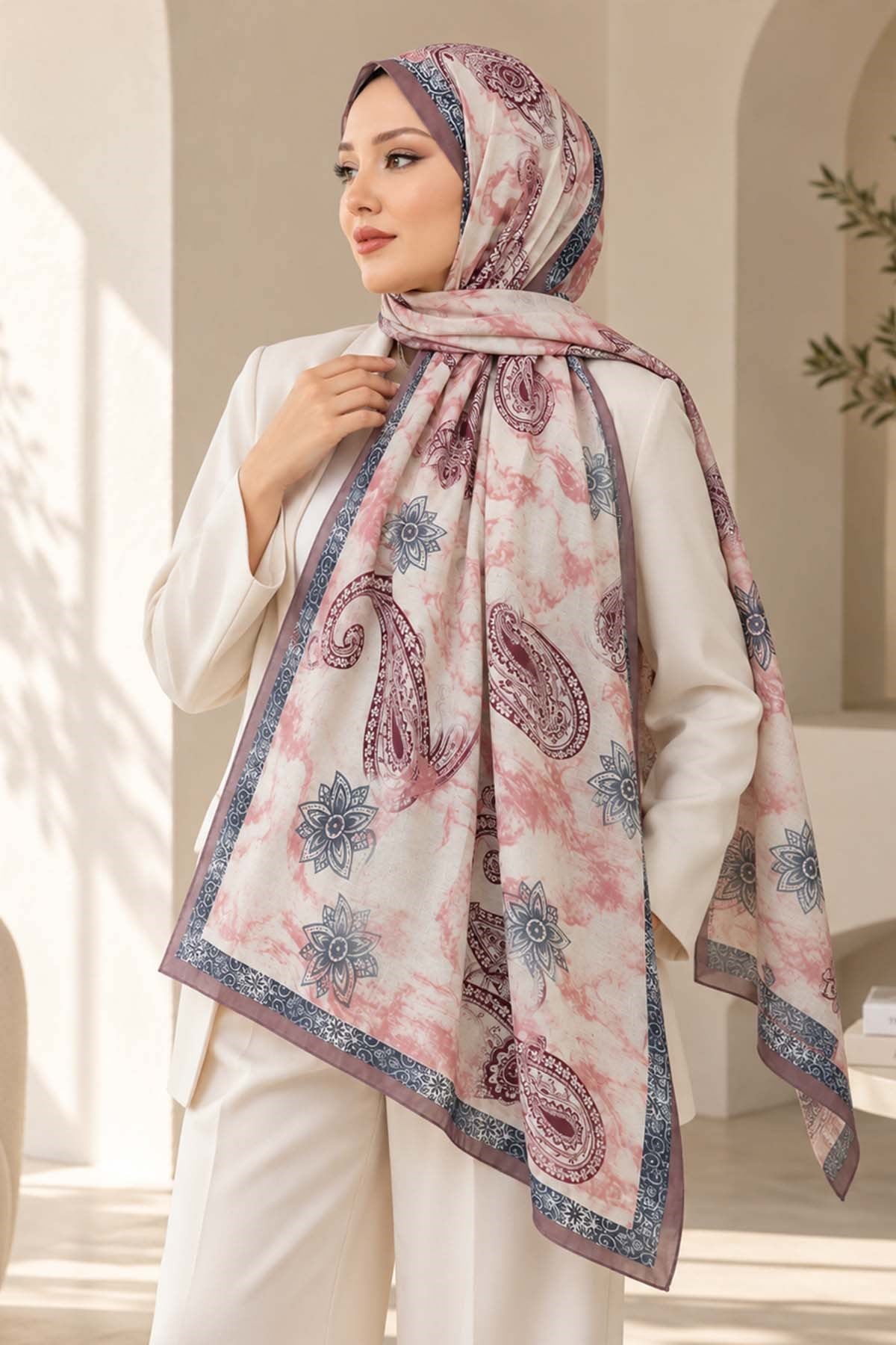 Desenli Soft Şal - 020
