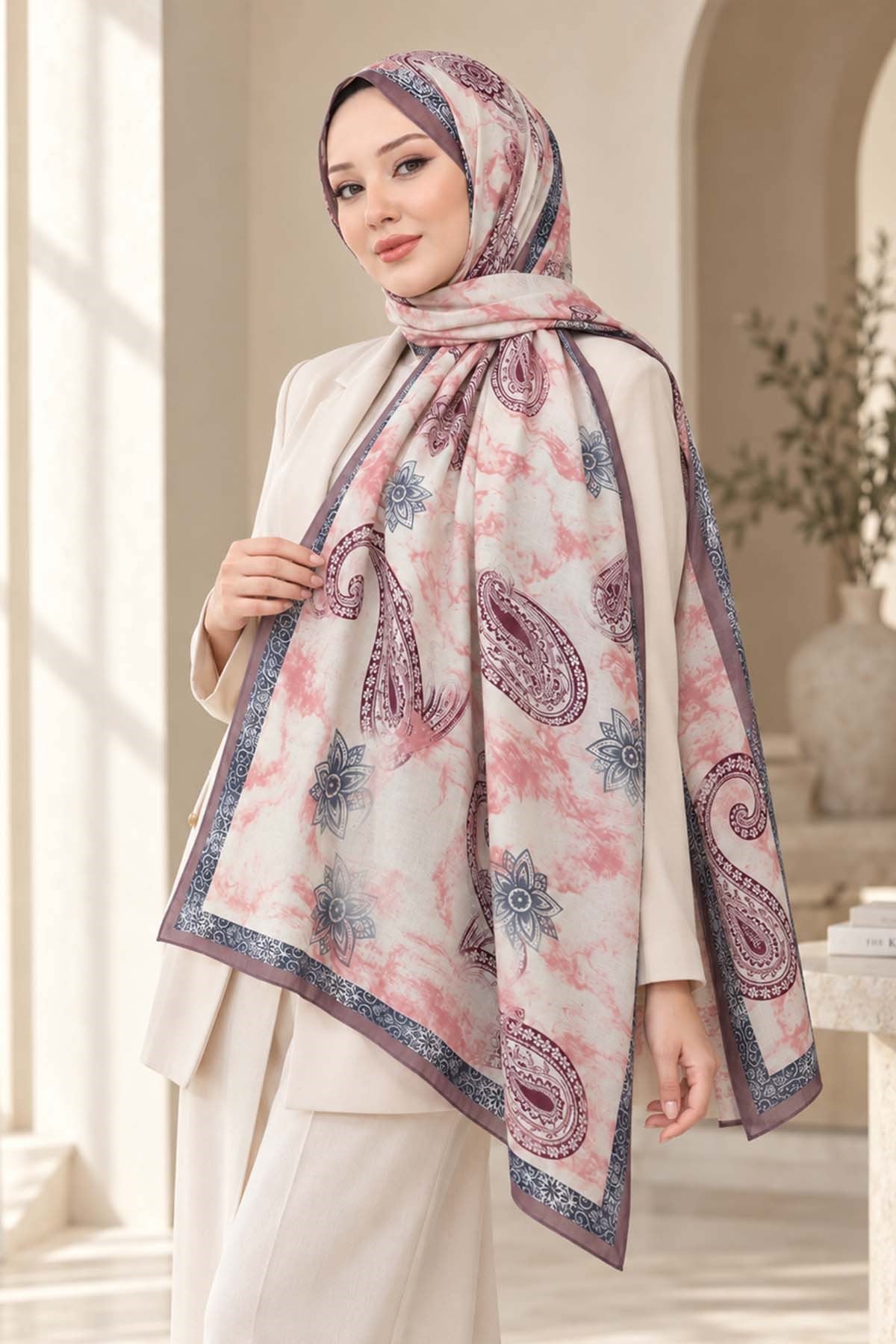 Desenli Soft Şal - 020