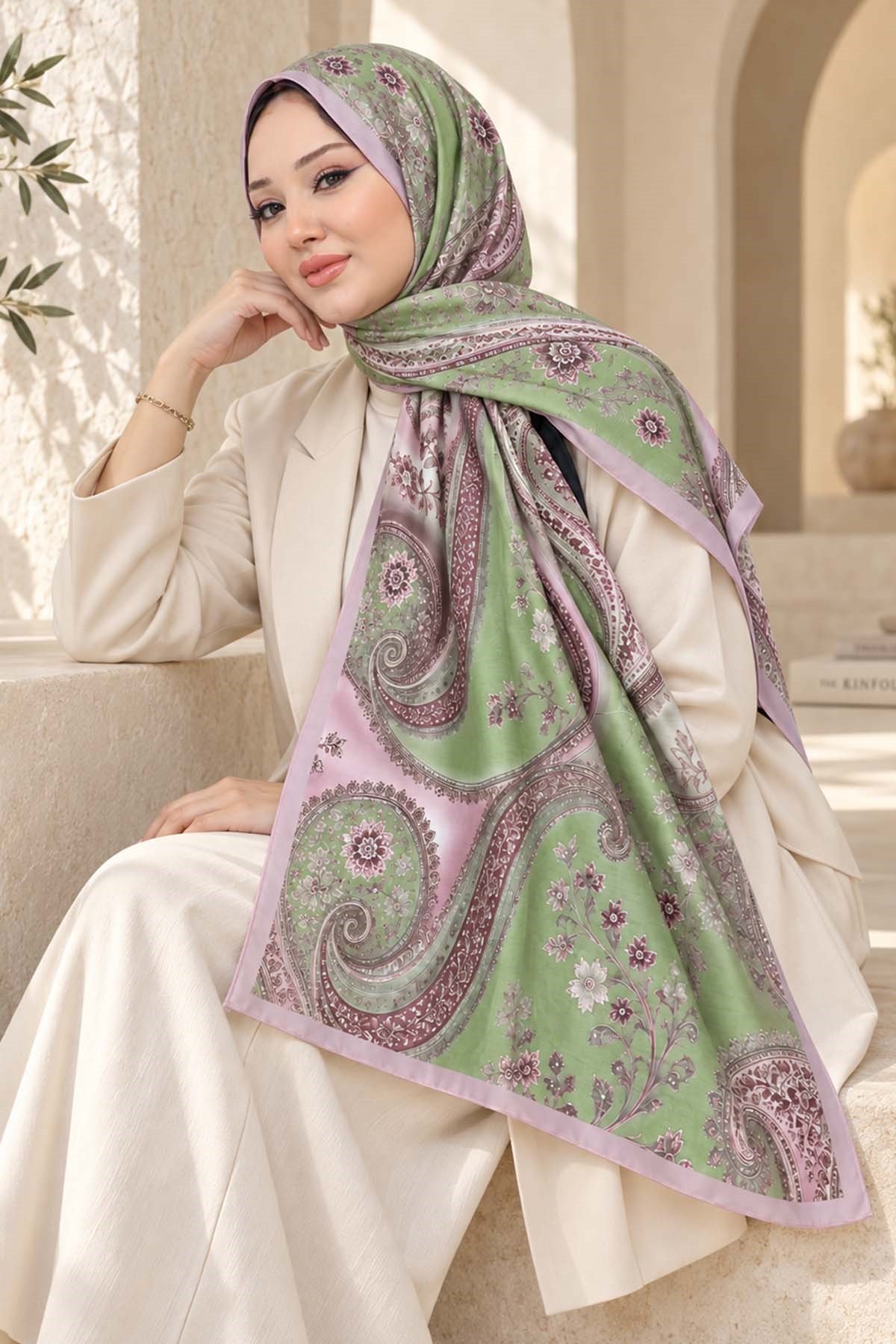 Desenli Soft Şal - 022