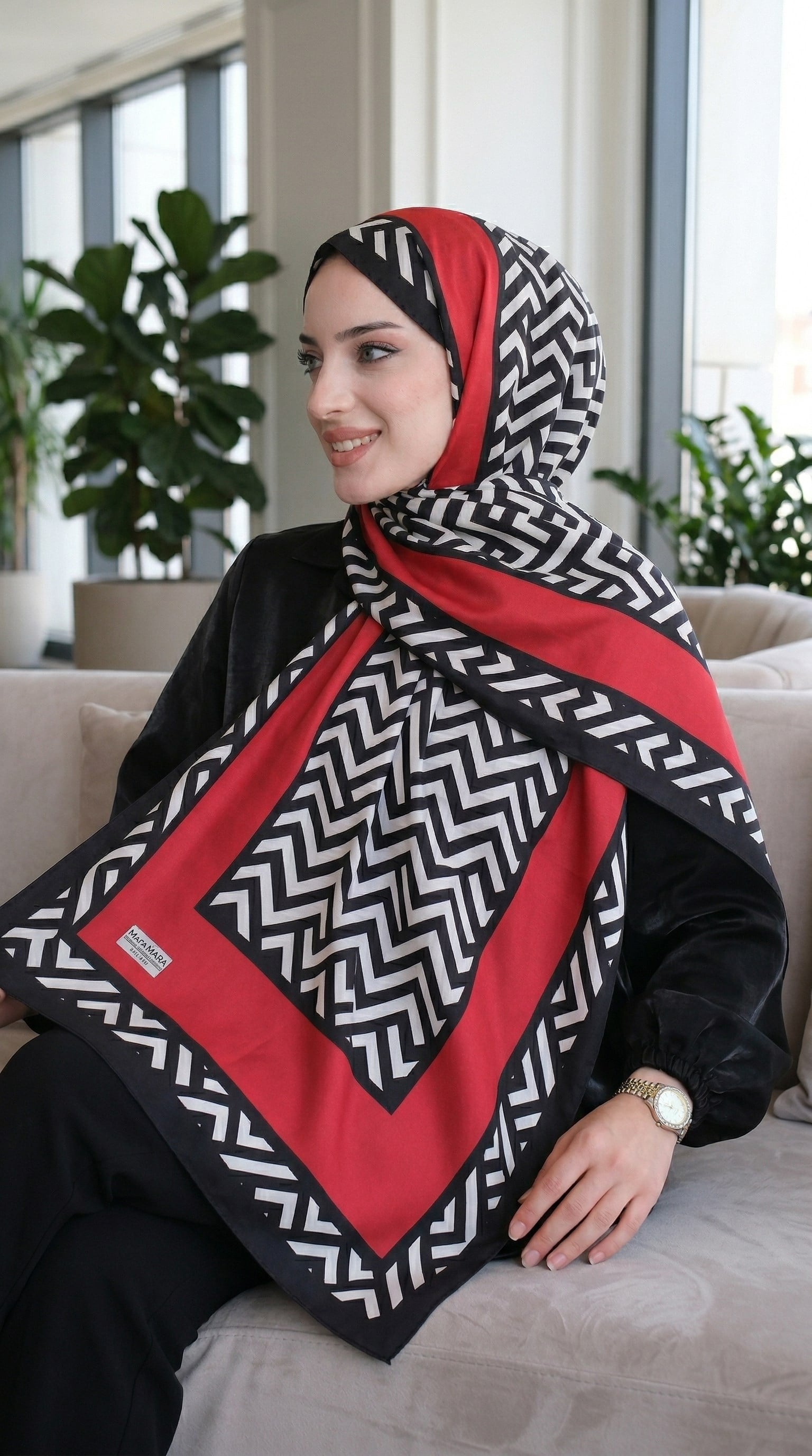 Desenli Soft Şal - 023