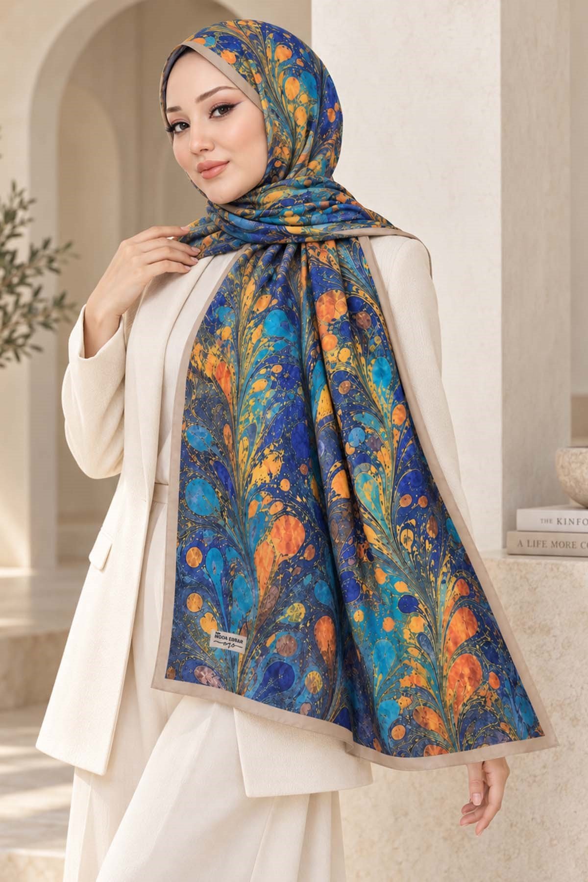 Desenli Soft Şal - 023