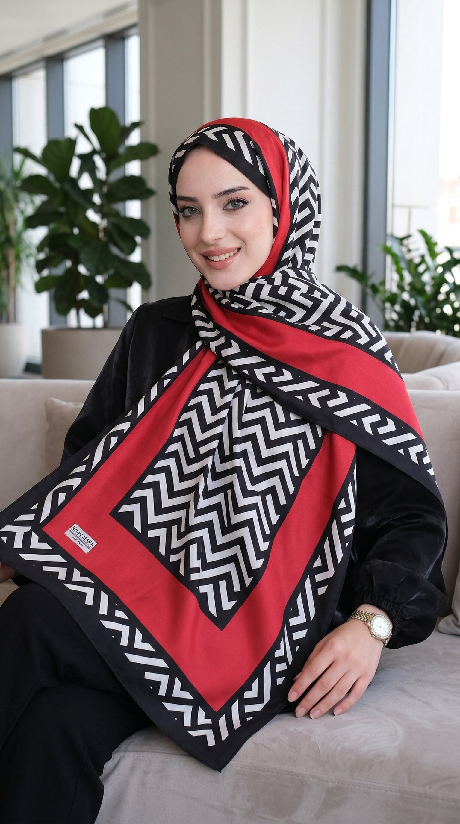 Desenli Soft Şal - 023