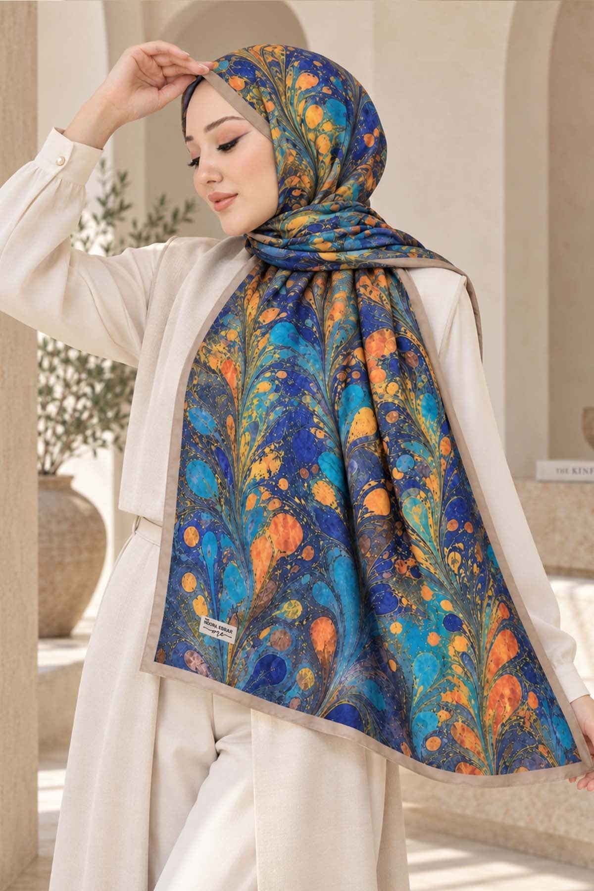 Desenli Soft Şal - 023