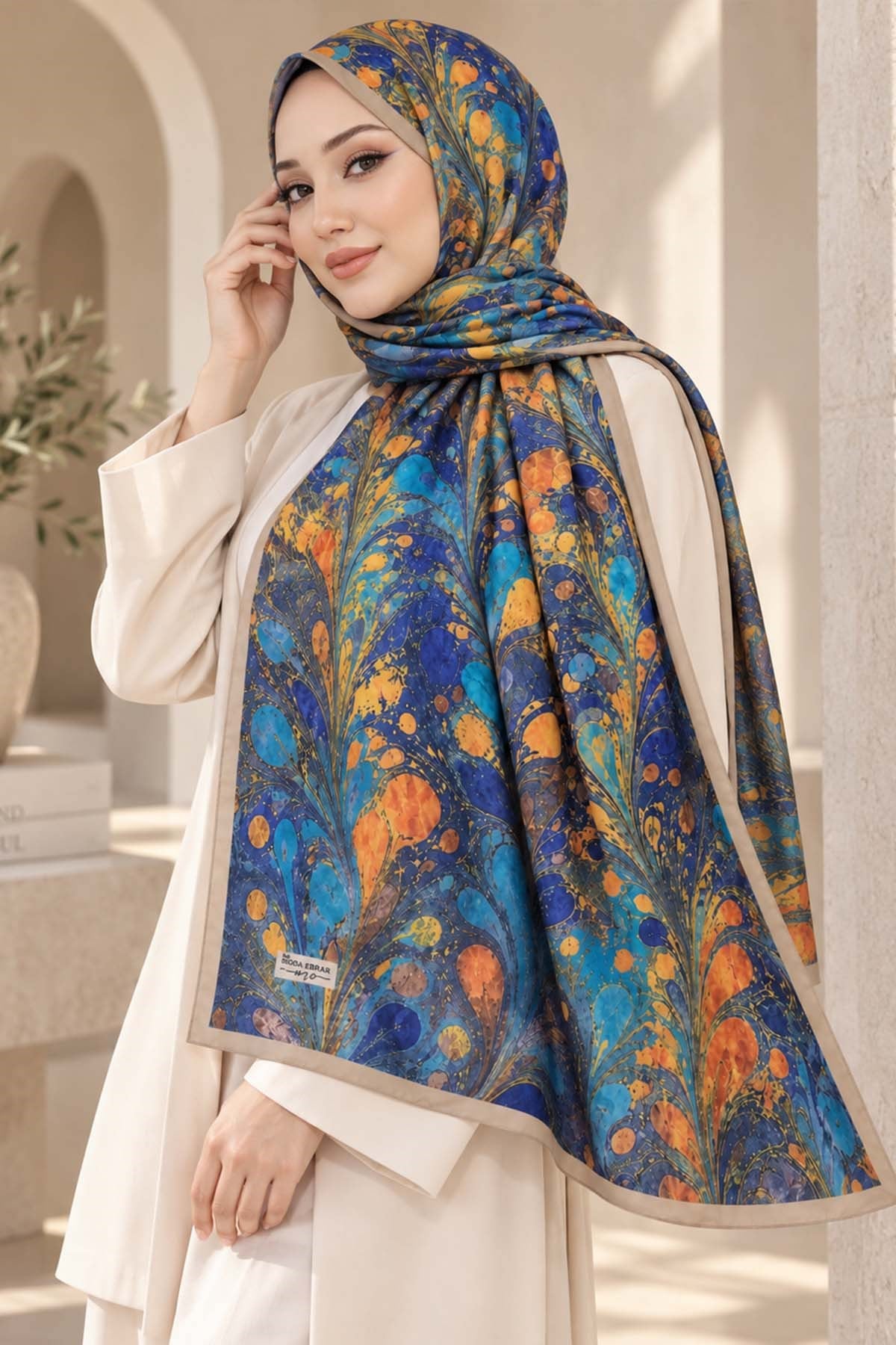 Desenli Soft Şal - 023