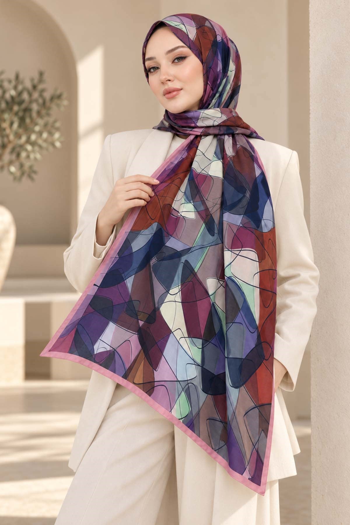 Desenli Soft Şal - 024