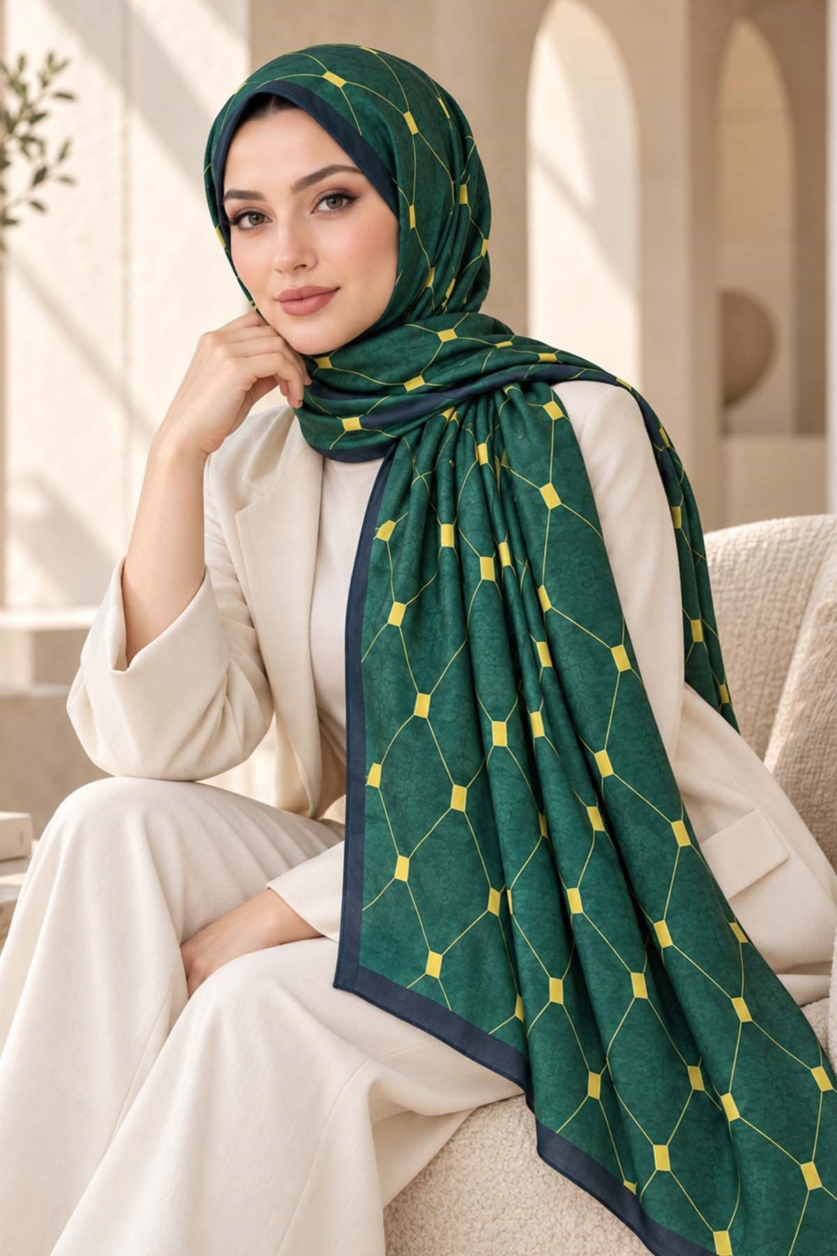 Desenli Soft Şal - 025