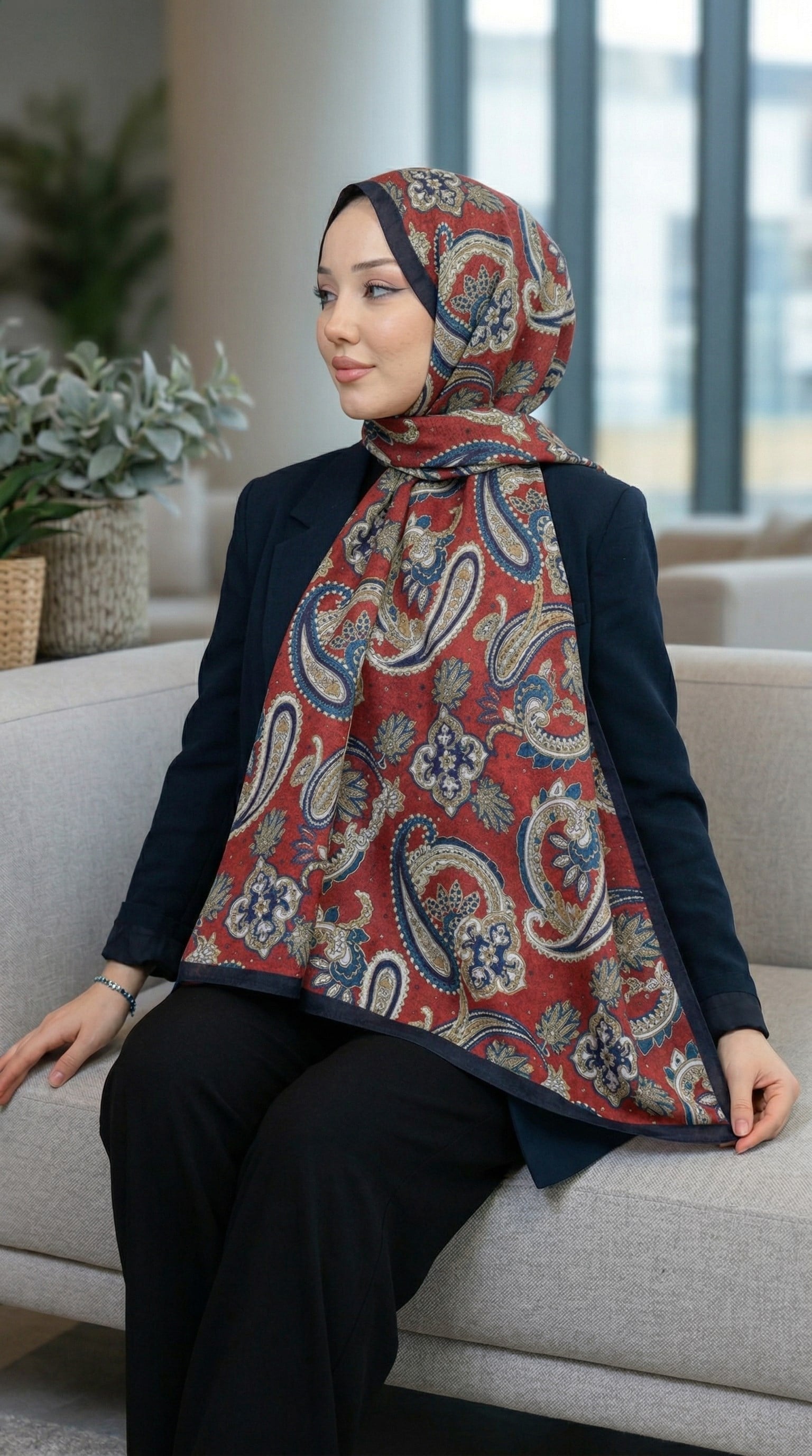Desenli Soft Şal - 026