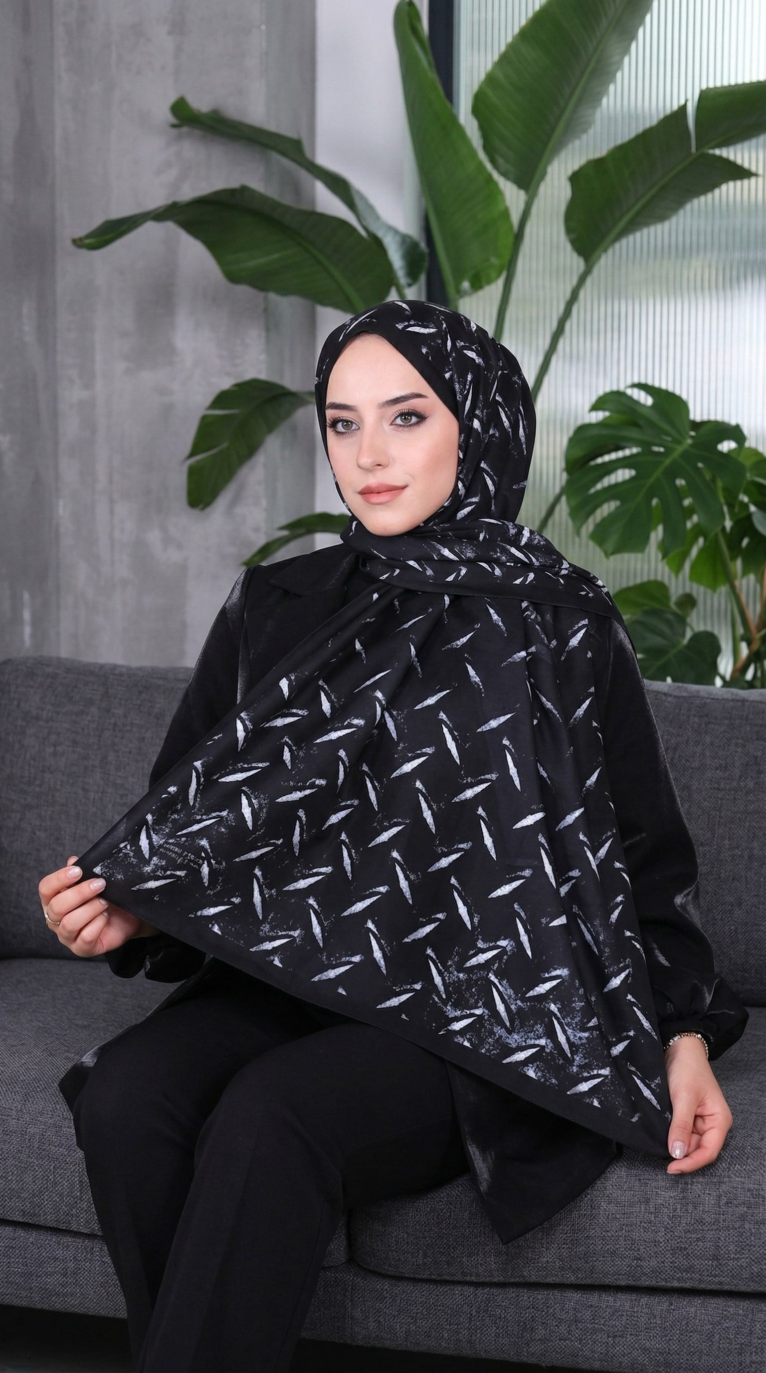 Desenli Soft Şal - 027