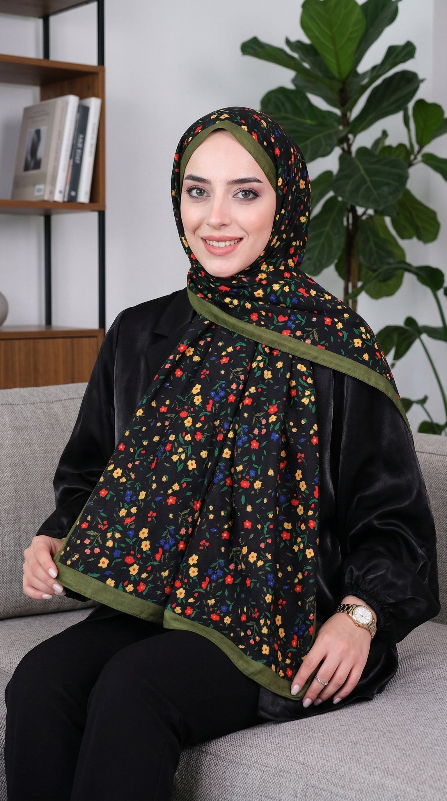 Desenli Soft Şal - 028