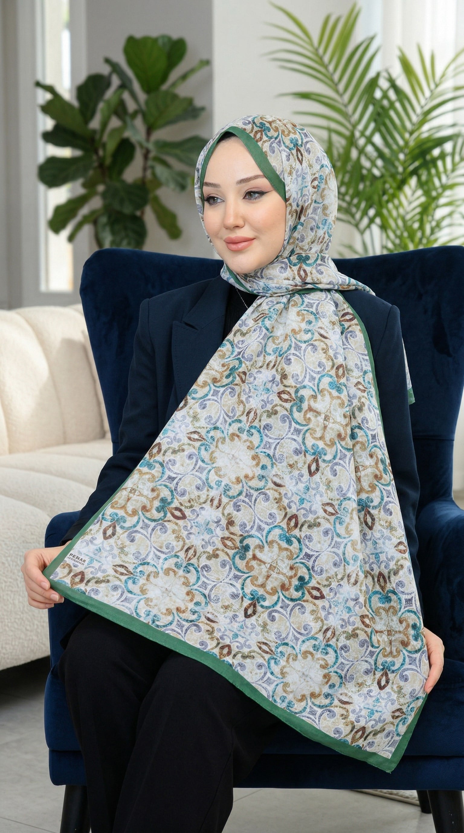 Desenli Soft Şal - 029