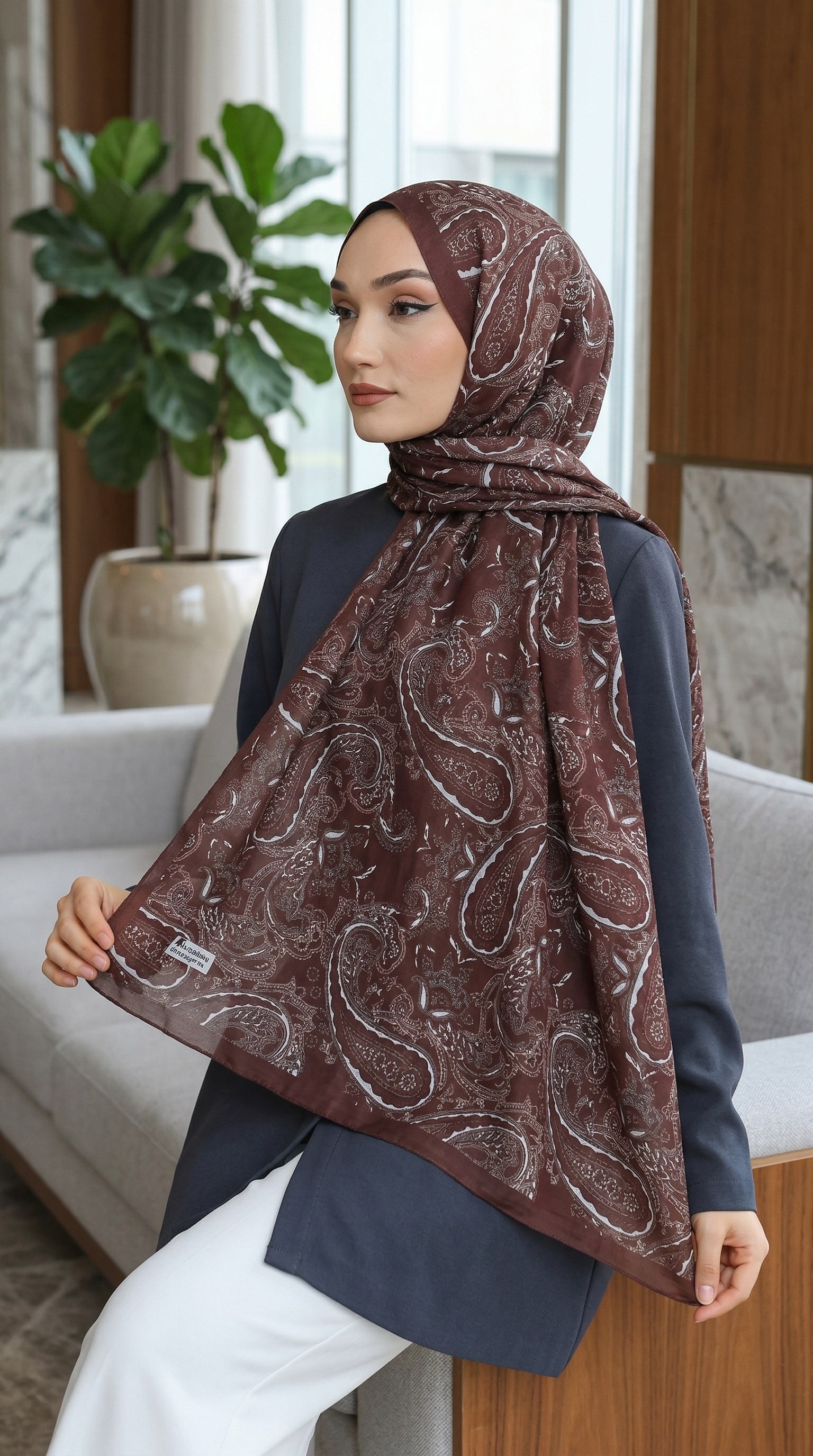 Desenli Soft Şal - 030