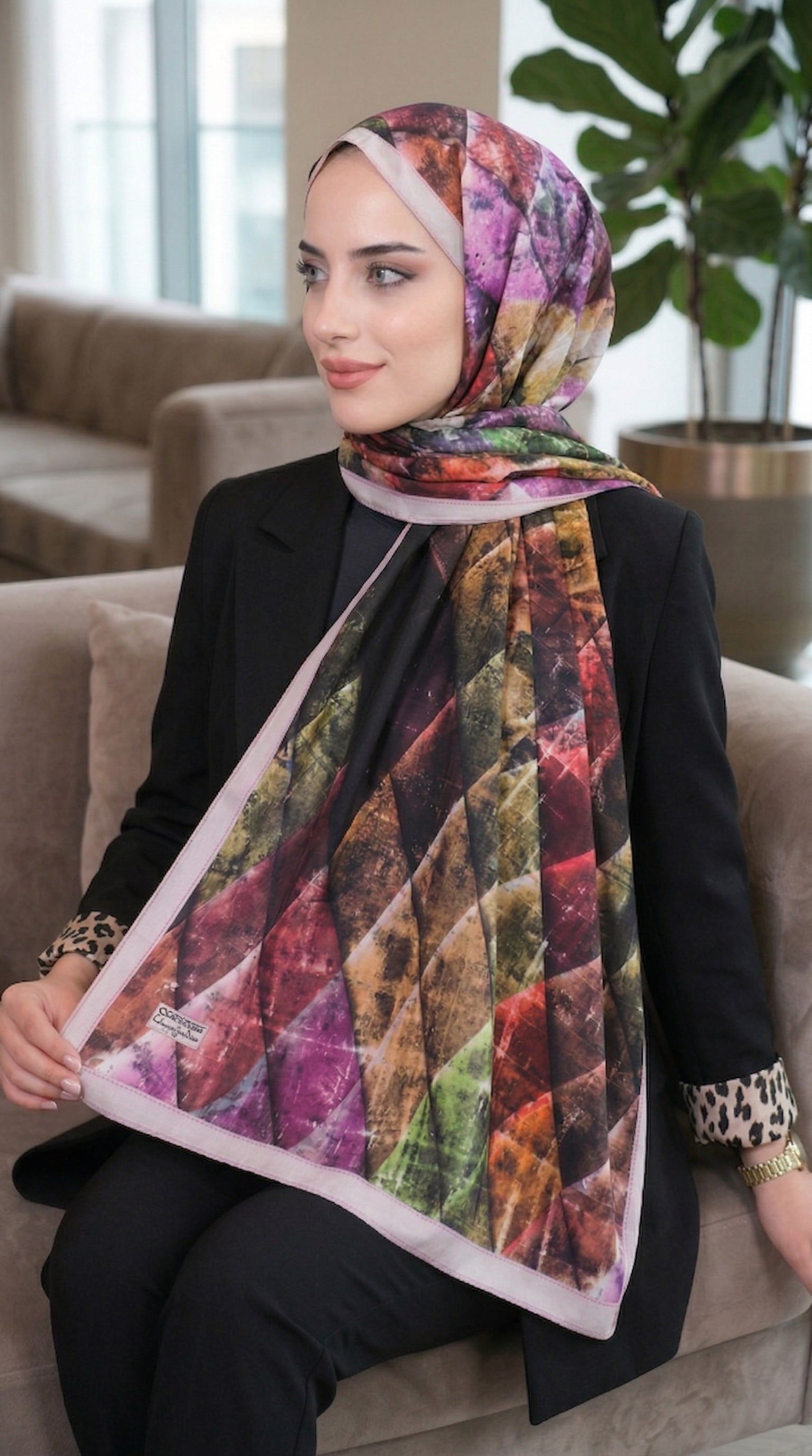 Desenli Soft Şal - 032