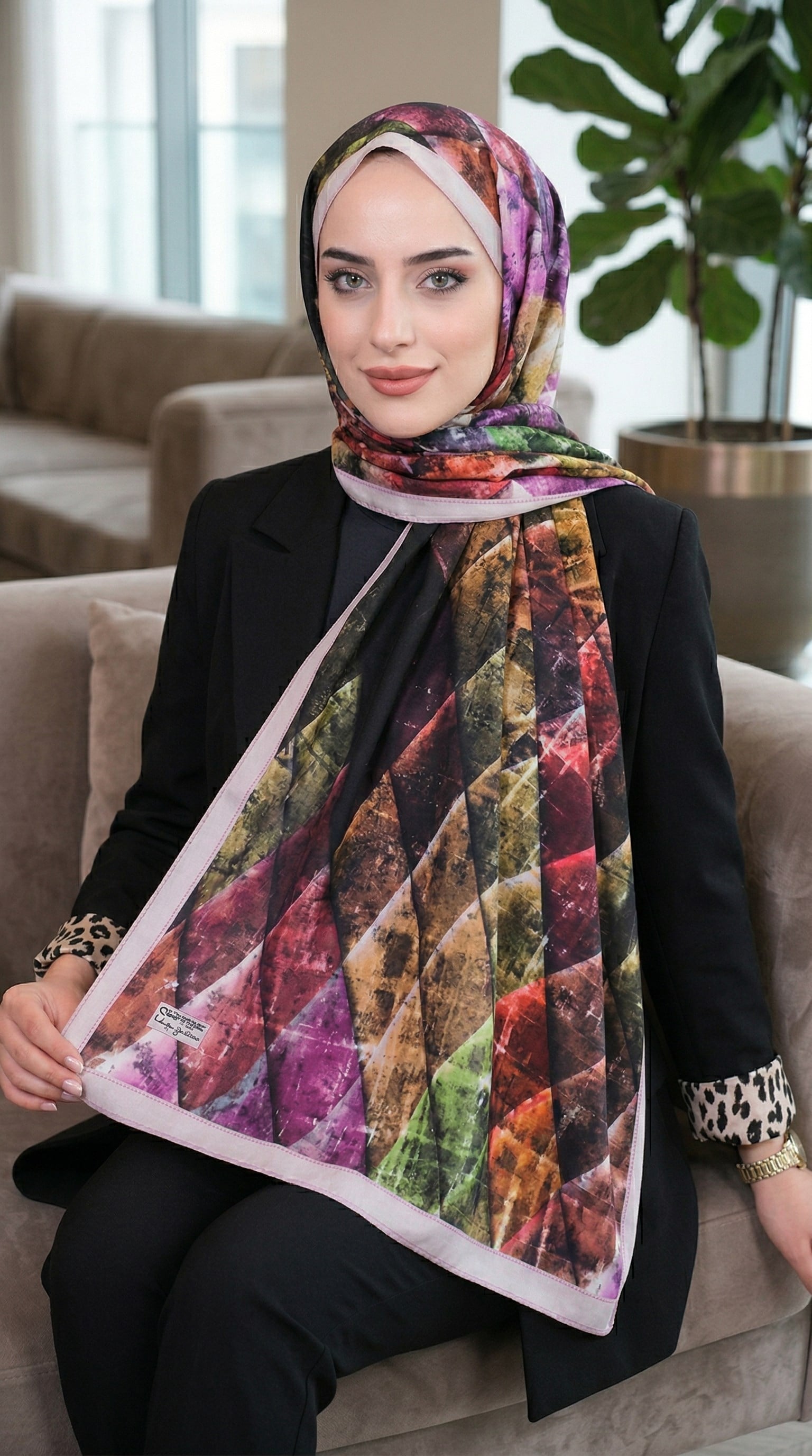 Desenli Soft Şal - 032