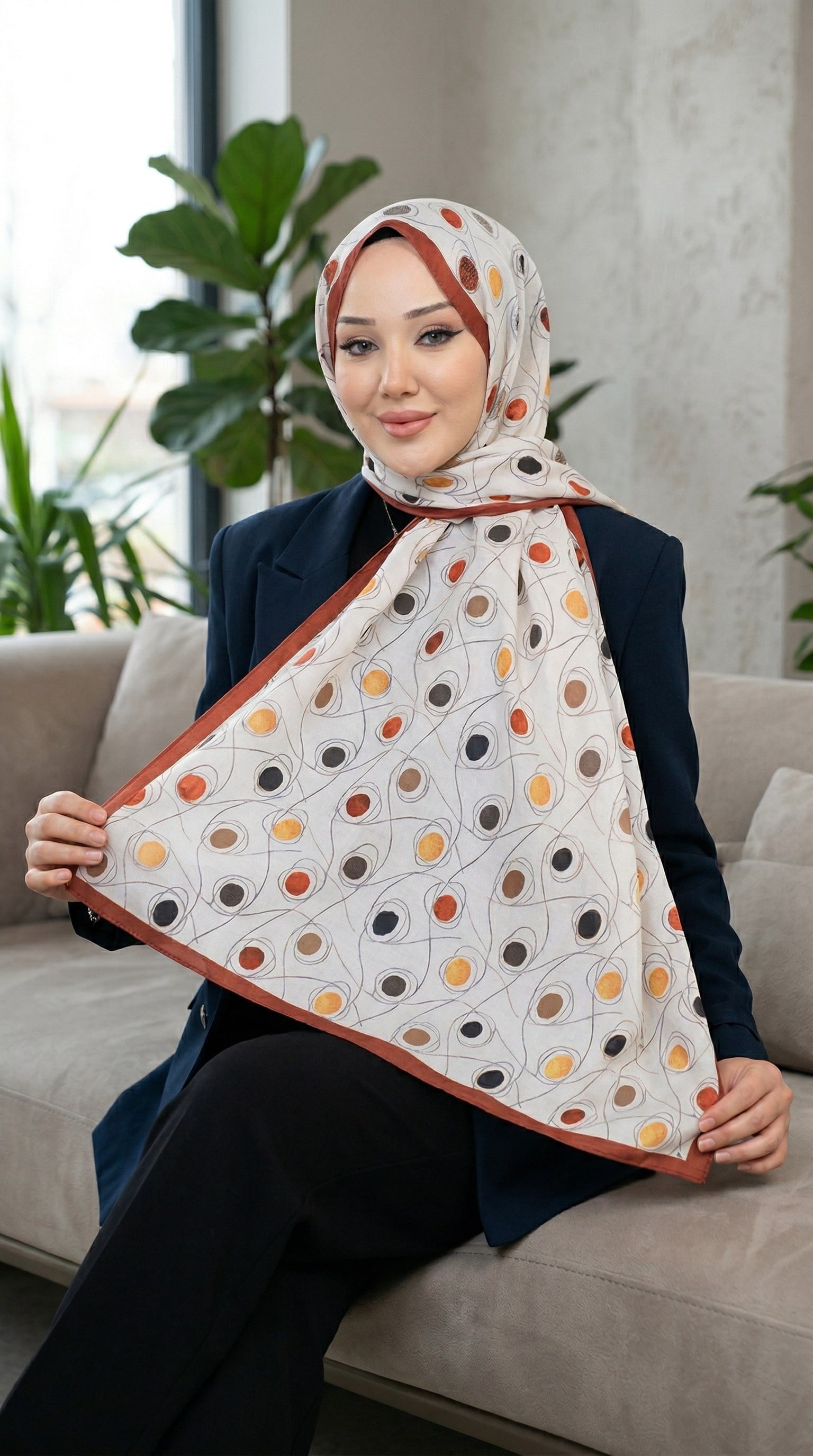Desenli Soft Şal - 034