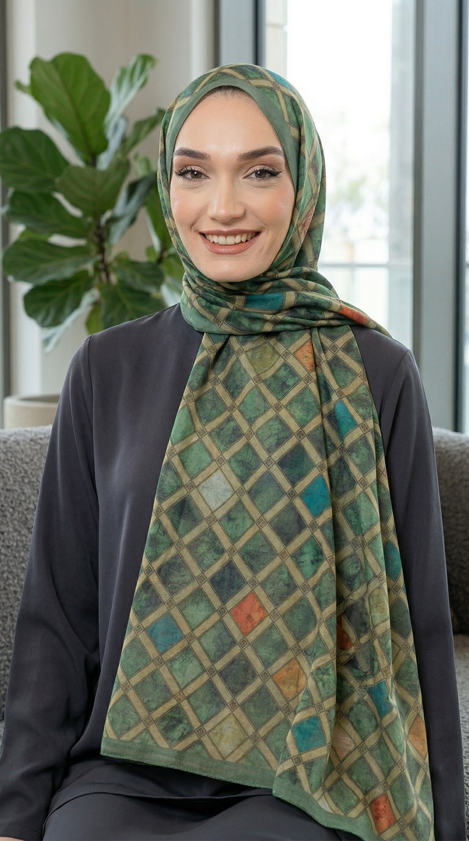 Desenli Soft Şal - 036