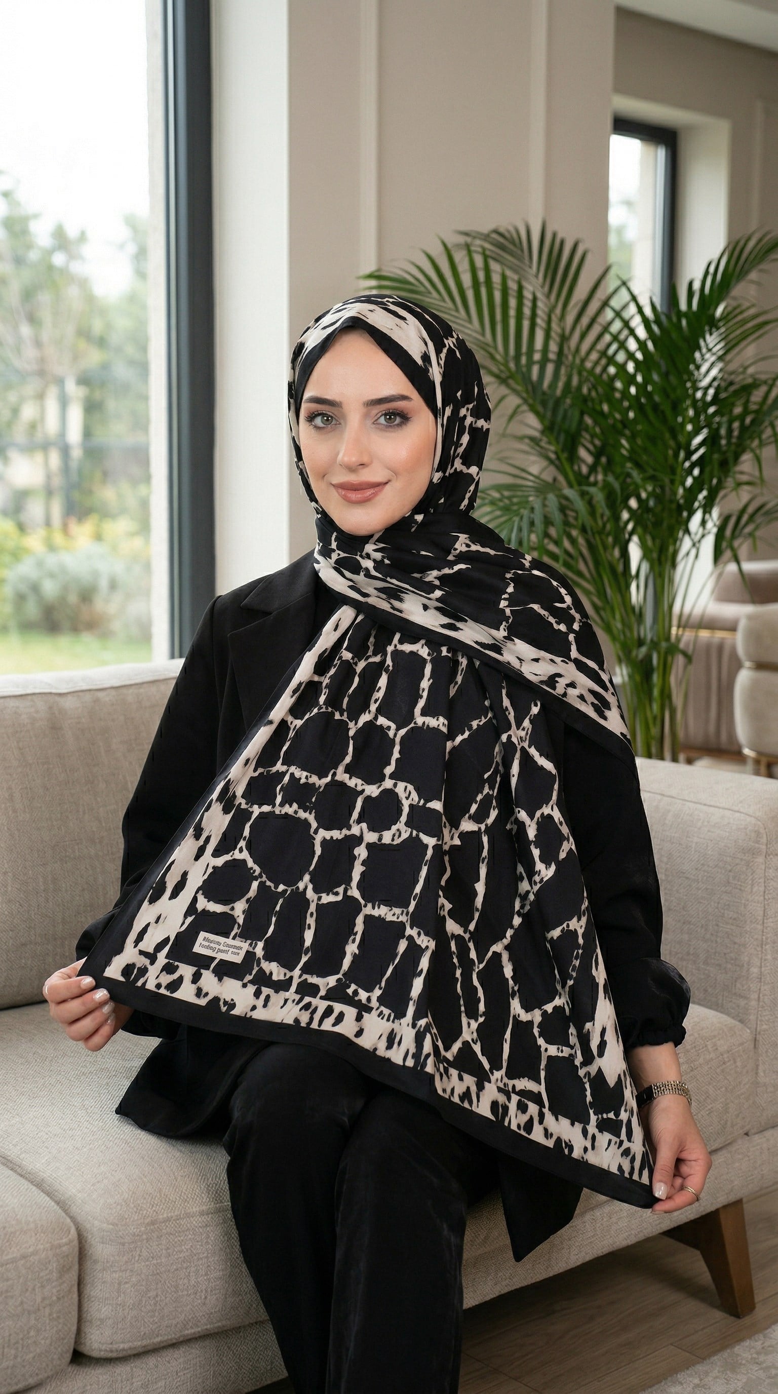 Desenli Soft Şal - 037