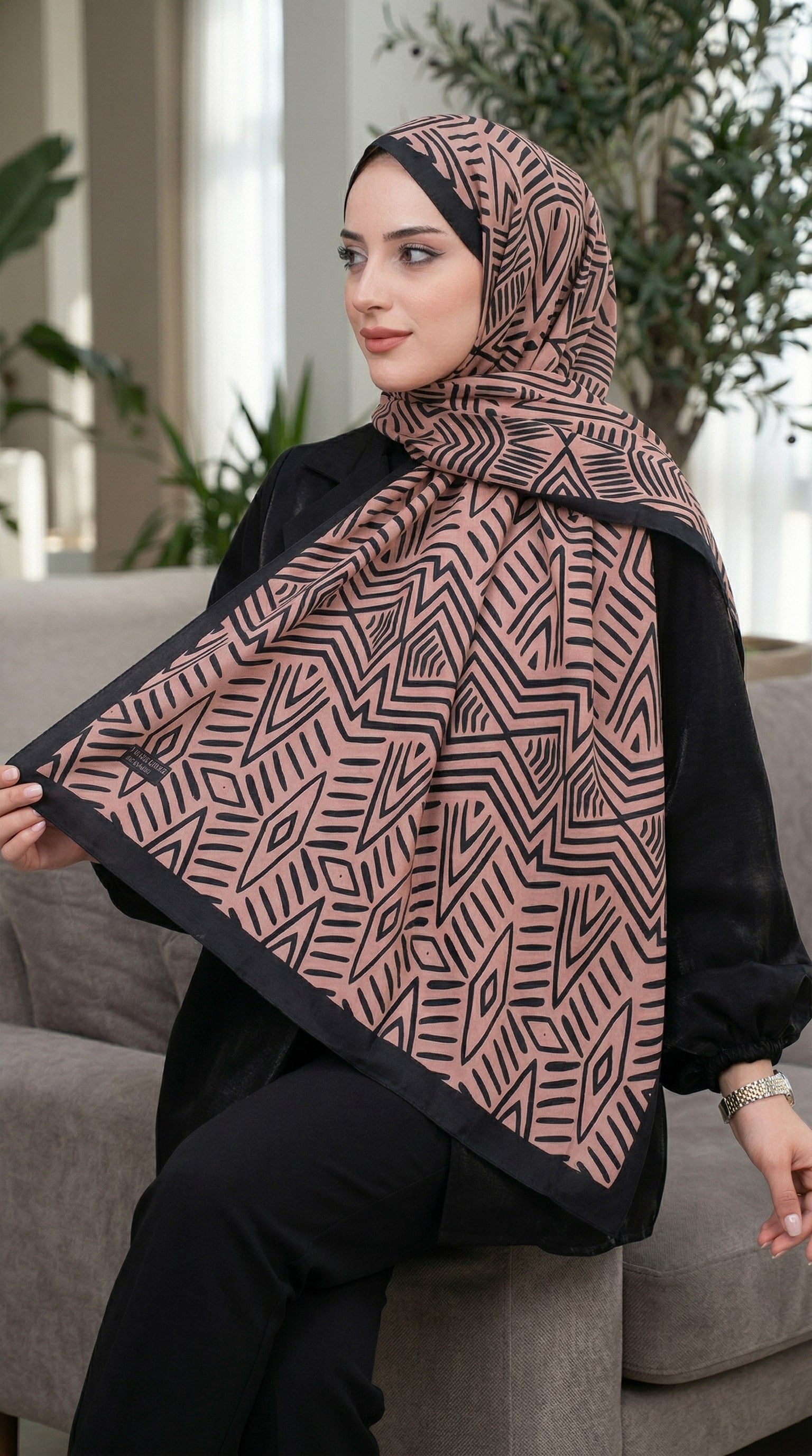 Desenli Soft Şal - 038