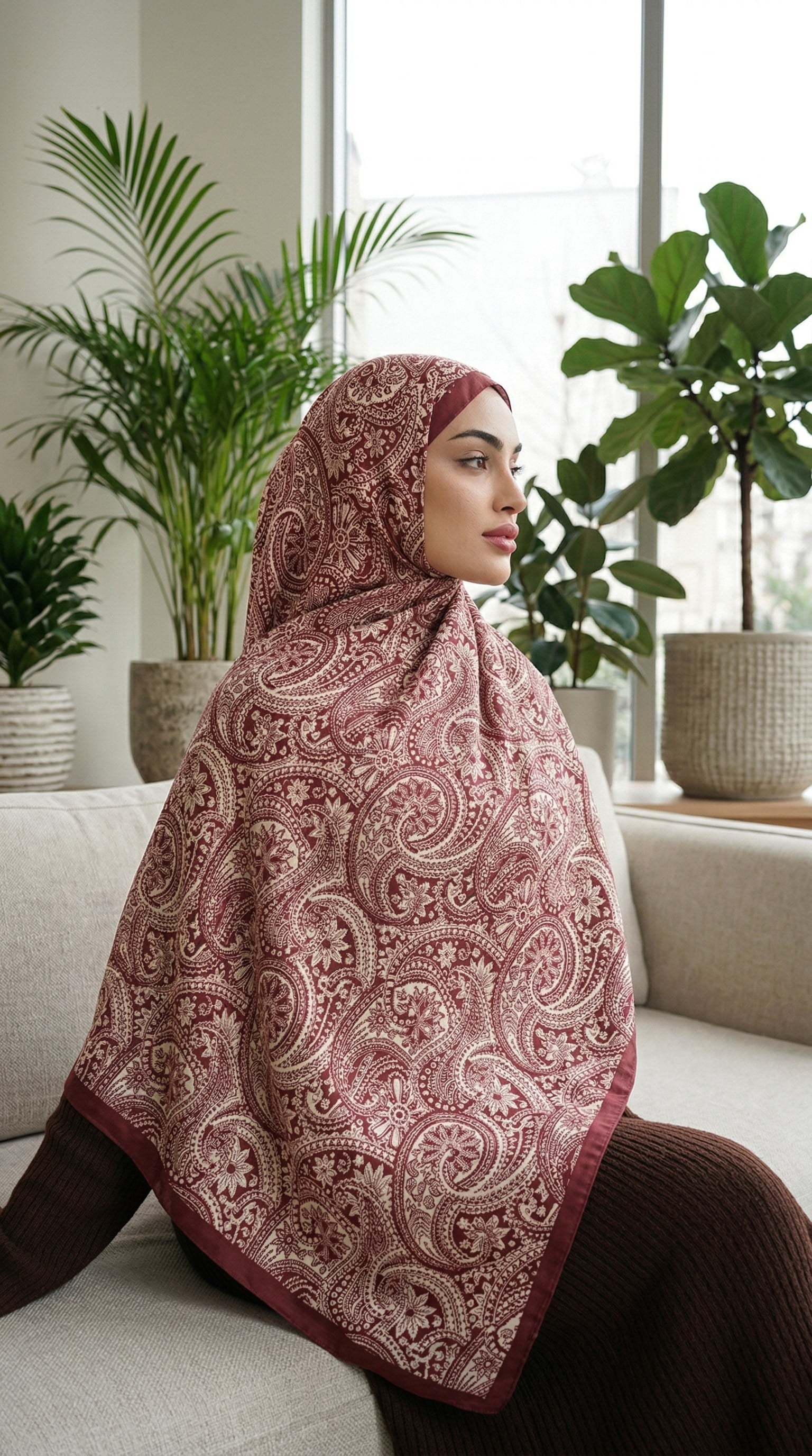 Desenli Soft Şal - 039