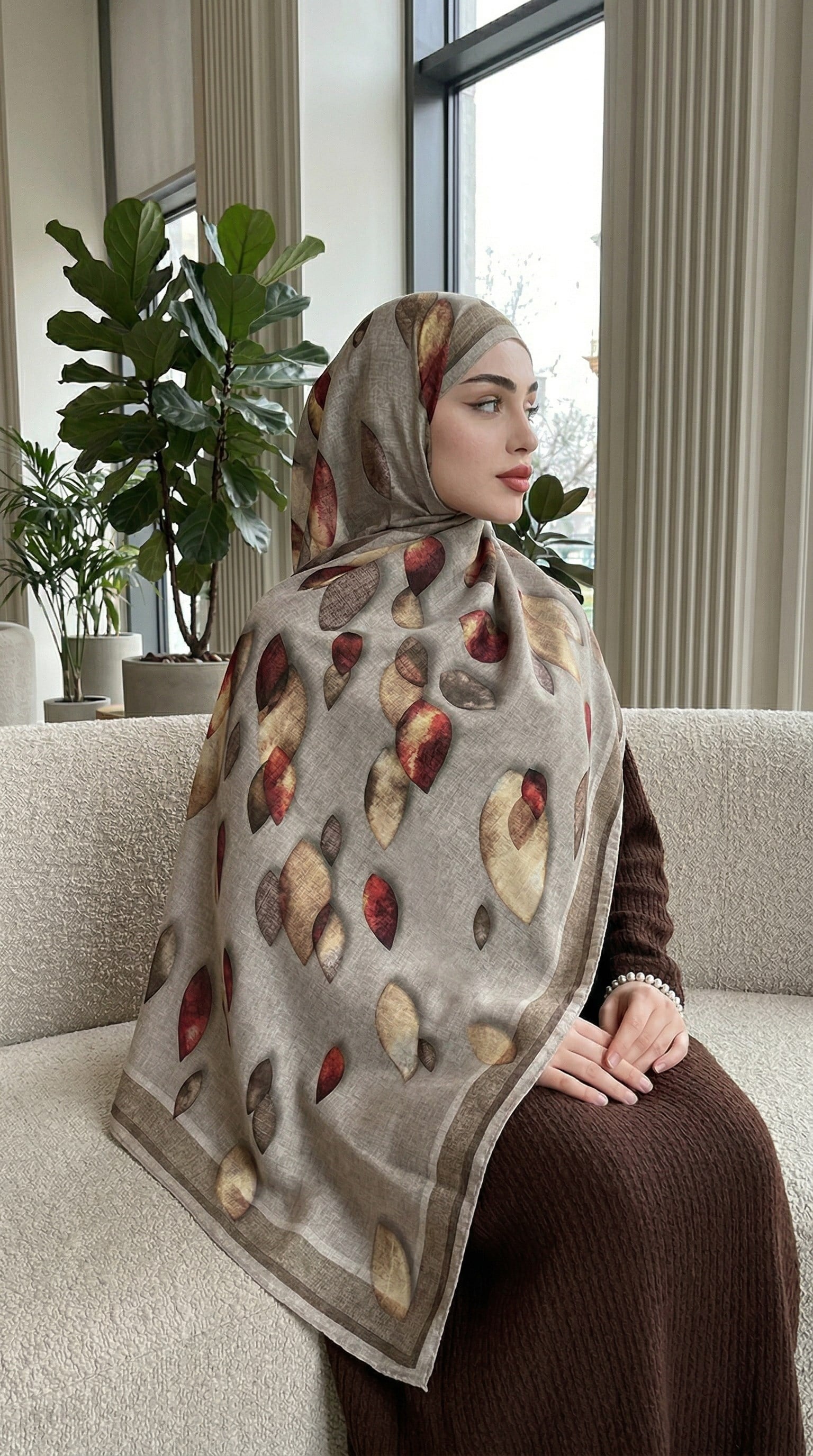 Desenli Soft Şal - 040