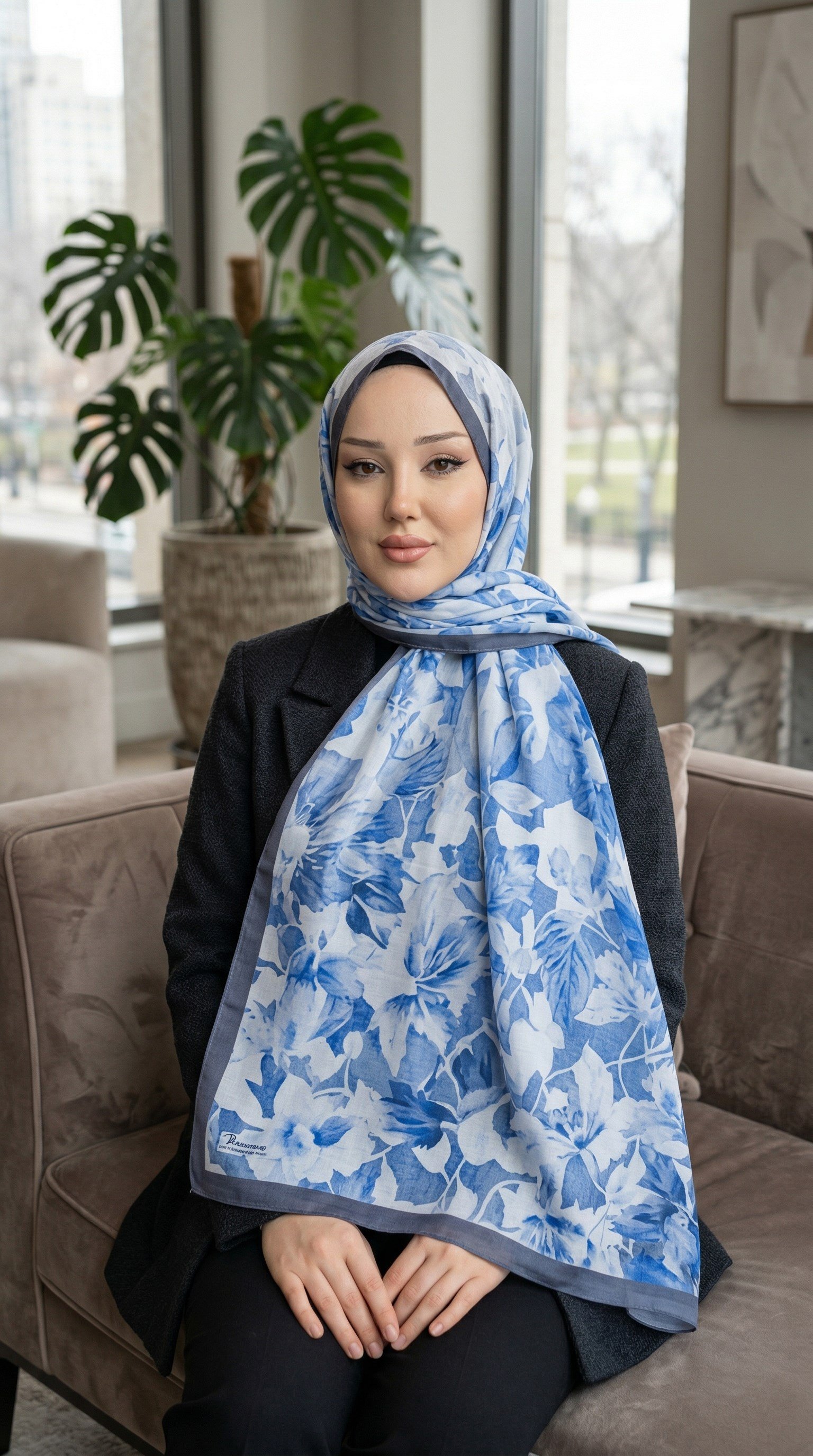 Desenli Soft Şal - 042