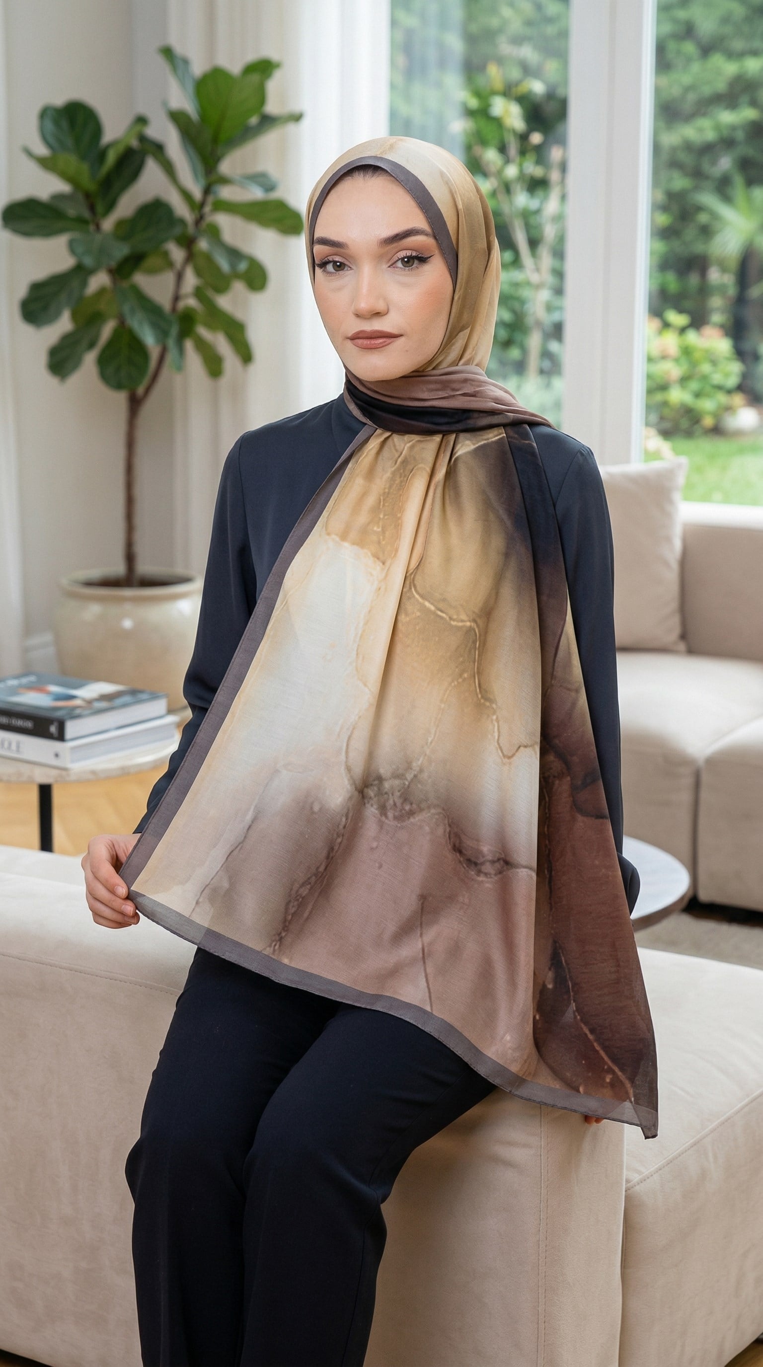 Desenli Soft Şal - 043