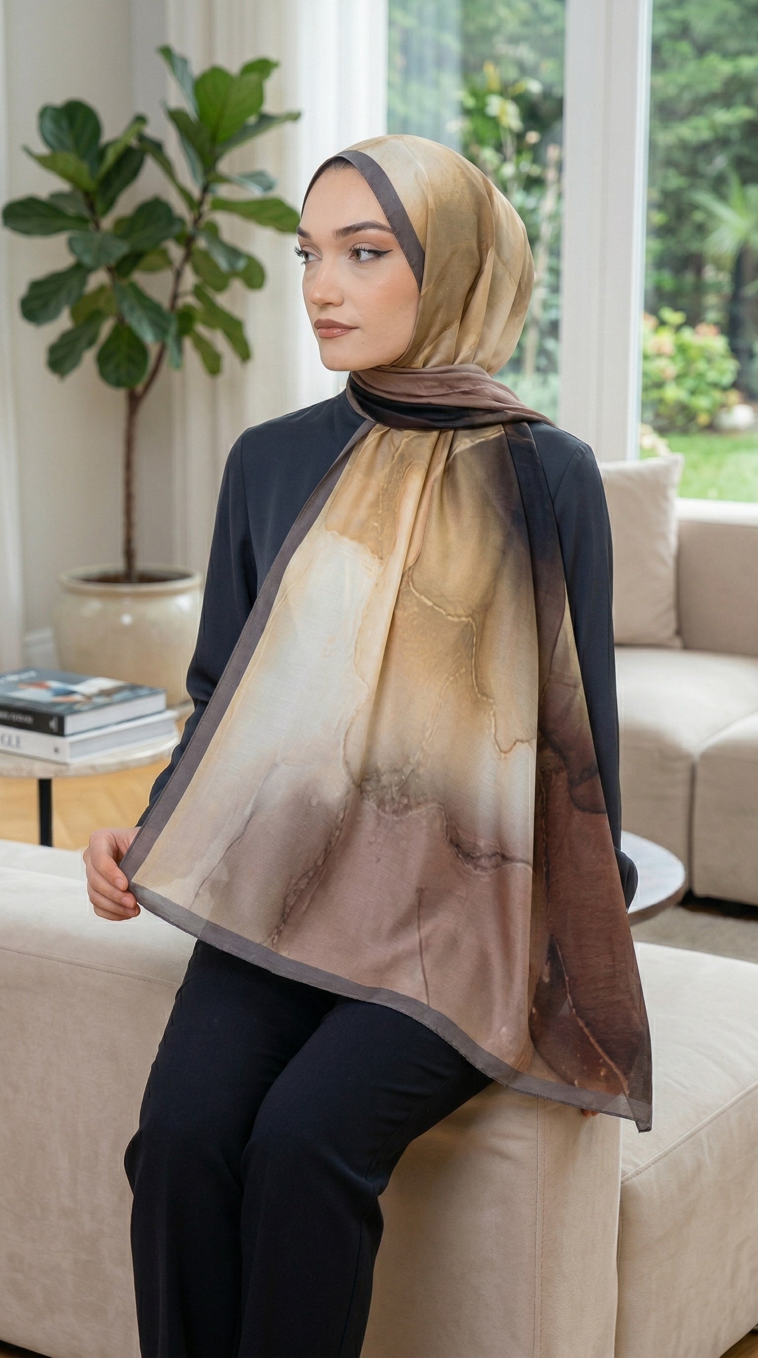 Desenli Soft Şal - 043