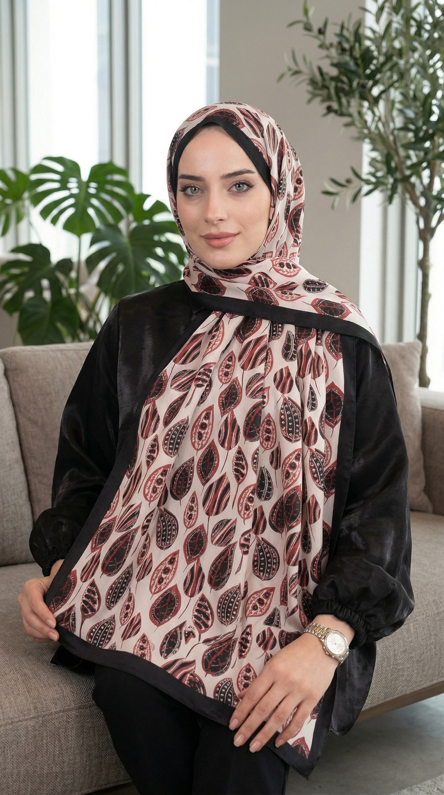 Desenli Soft Şal - 045